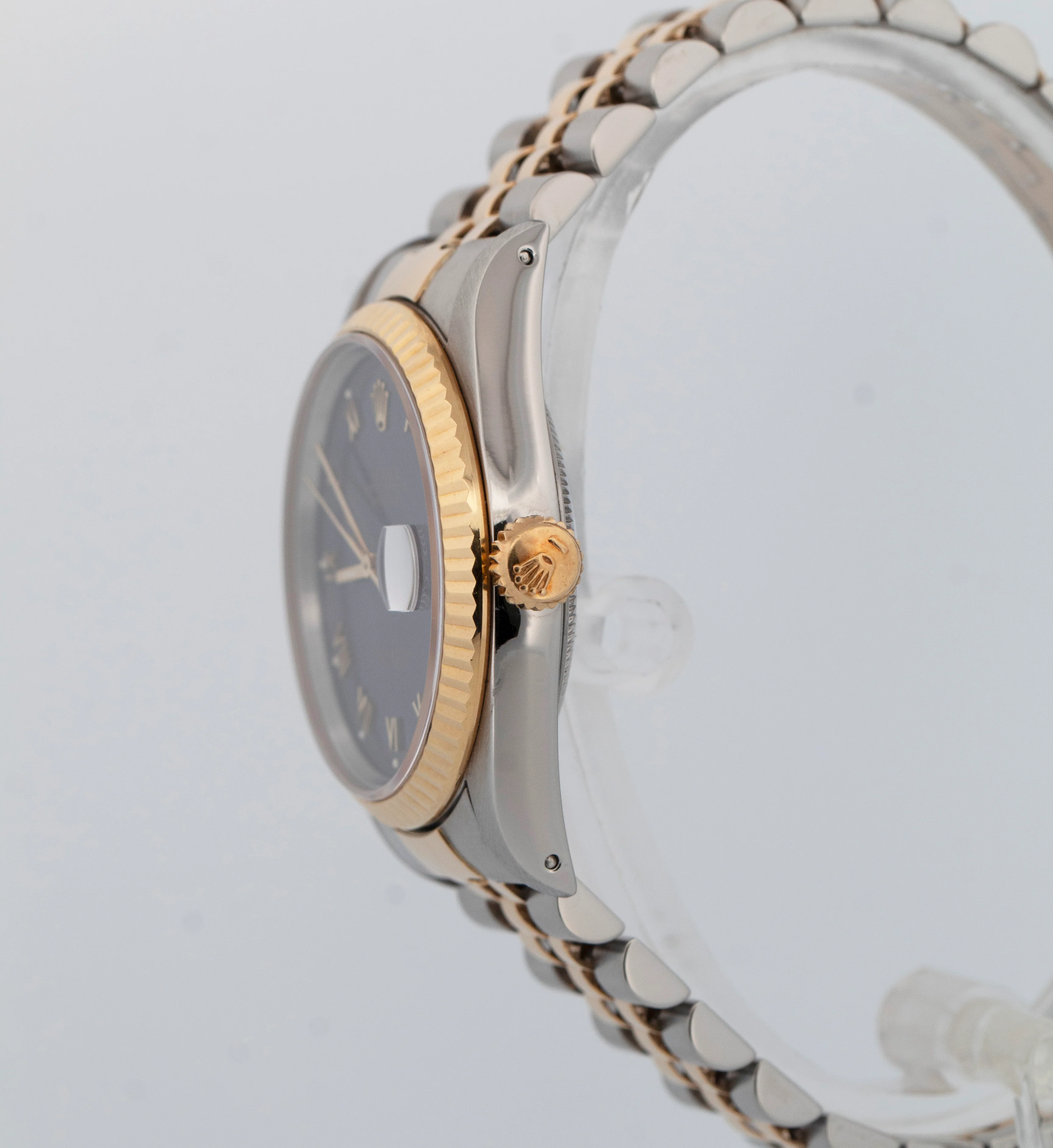 Rolex DateJust 36mm BLUE 18K Yellow Gold Stainless Steel JUBILEE Watch 16233 - Image 3