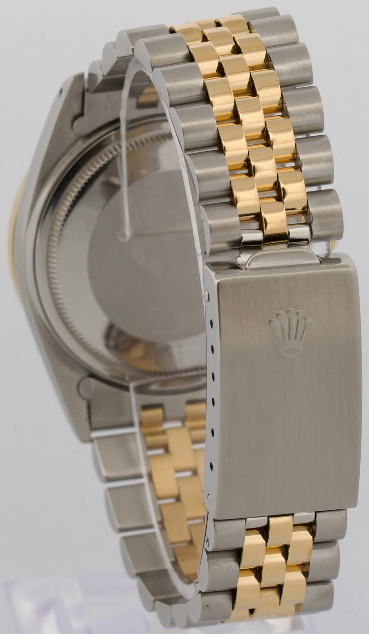 Rolex DateJust 36mm BLUE VIGNETTE DIAMOND 18K Gold Steel JUBILEE Watch 16013 - Image 5