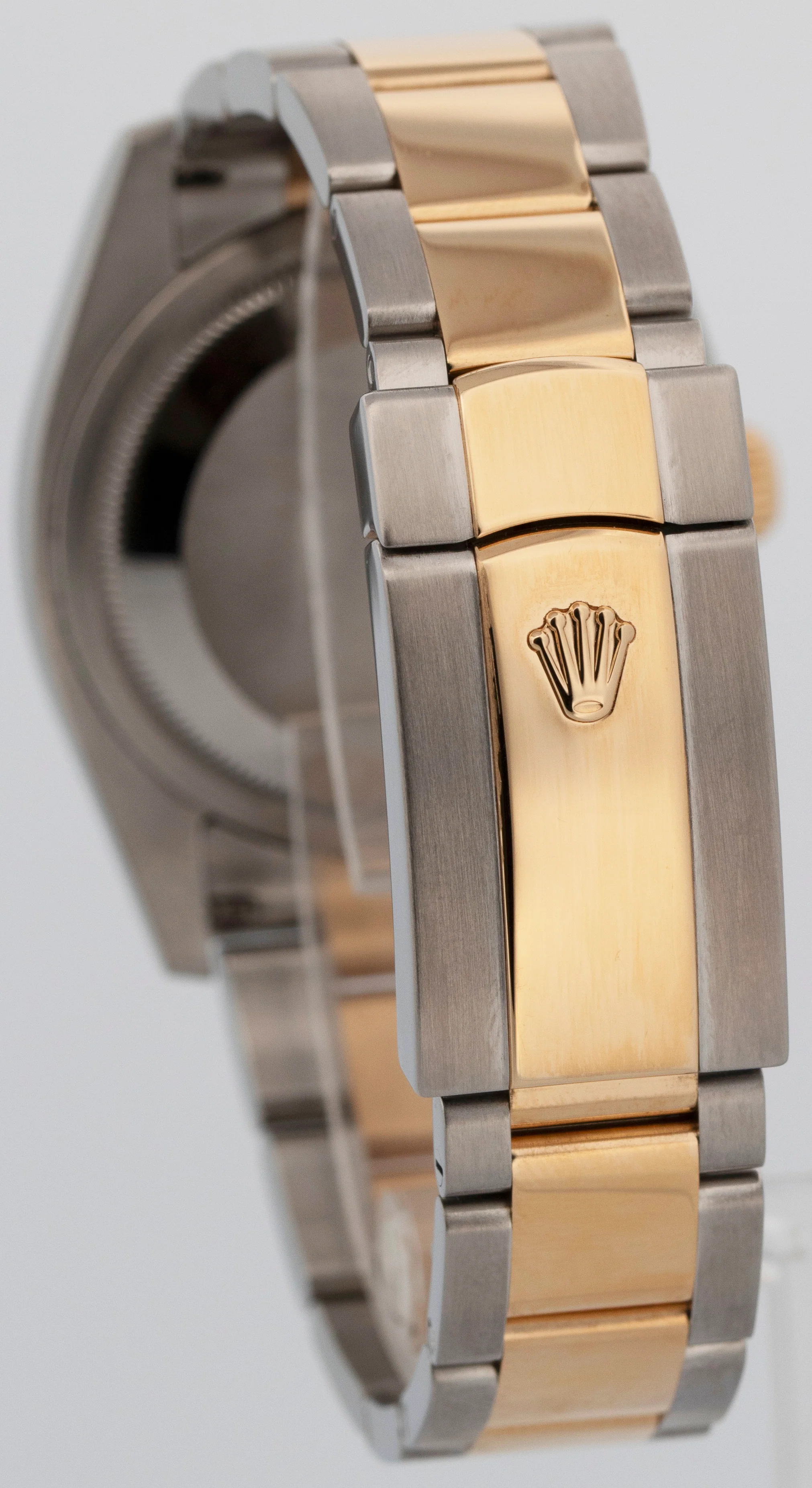 Rolex DateJust 36mm Bronze Floral DIAMOND Two-Tone 18K Yellow Gold 116243 BOX - Image 4