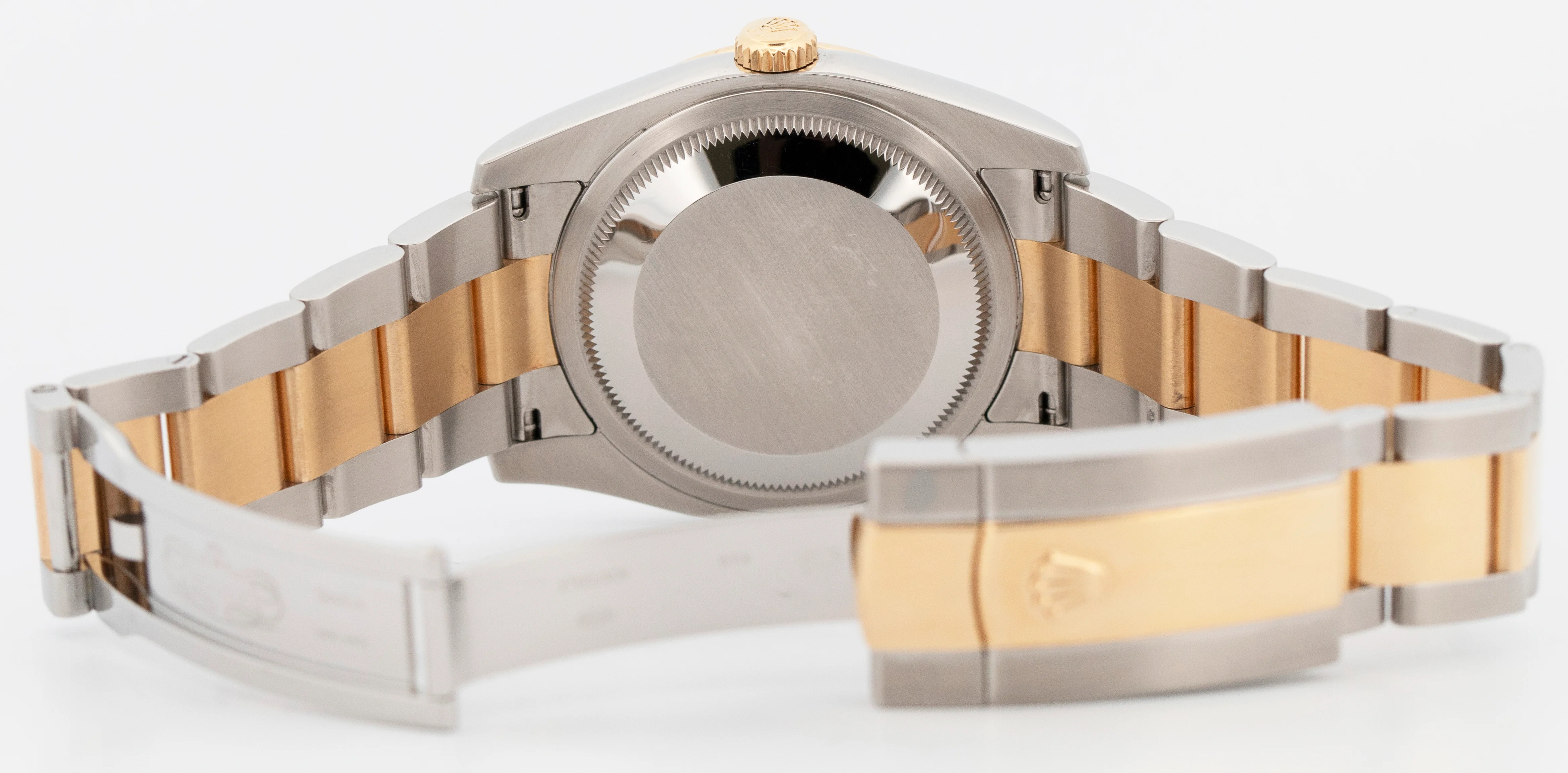 Rolex DateJust 36mm Bronze Floral DIAMOND Two-Tone 18K Yellow Gold 116243 BOX - Image 7