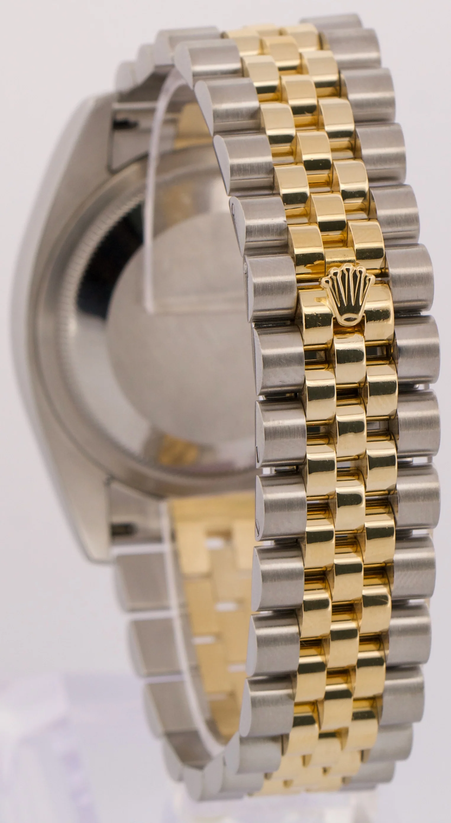 Rolex DateJust 36mm CHAMPAGNE 18K Gold Fluted Steel SUPER JUBILEE 116233 Watch - Image 5