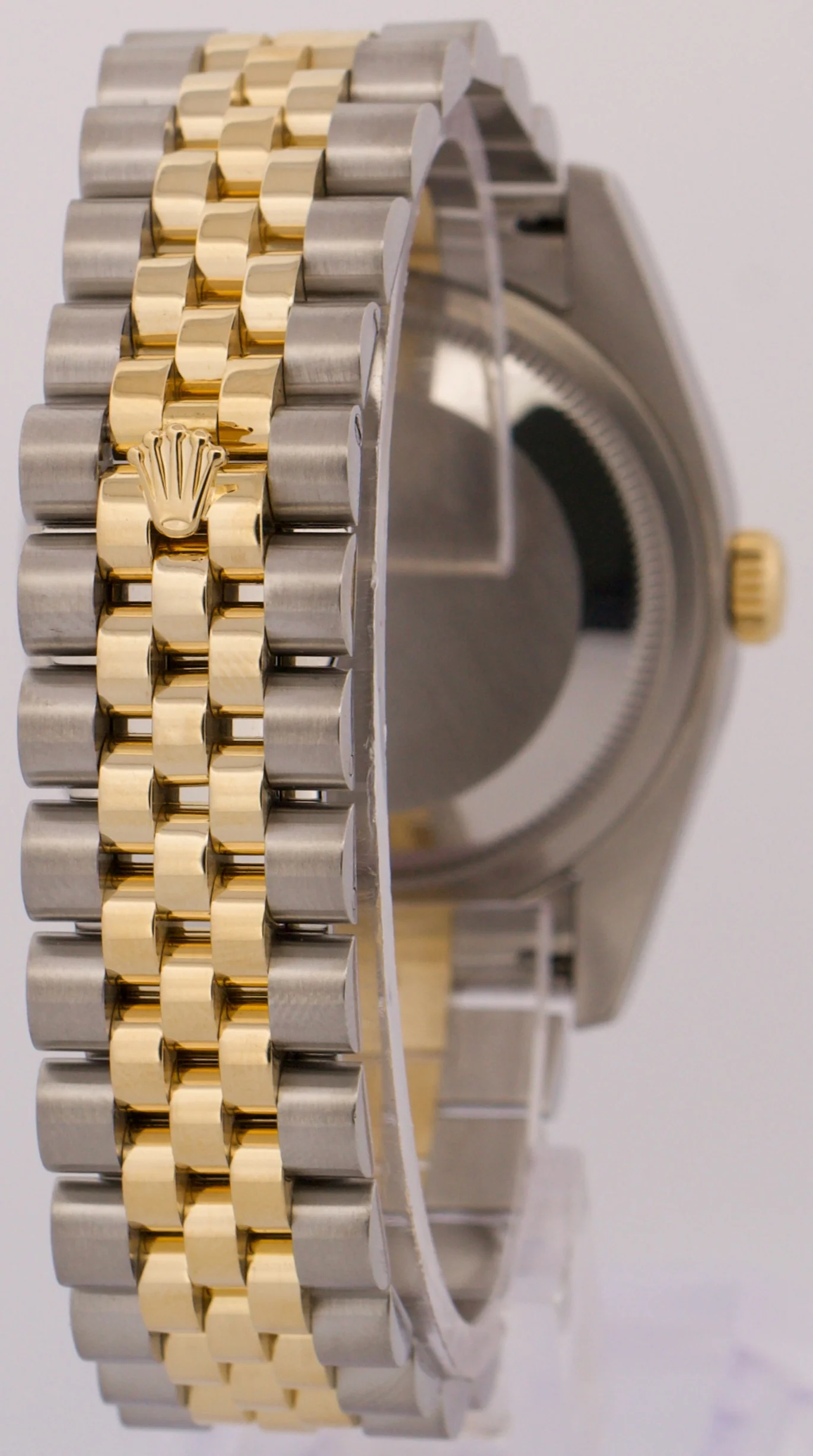 Rolex DateJust 36mm CHAMPAGNE 18K Gold Fluted Steel SUPER JUBILEE 116233 Watch - Image 6
