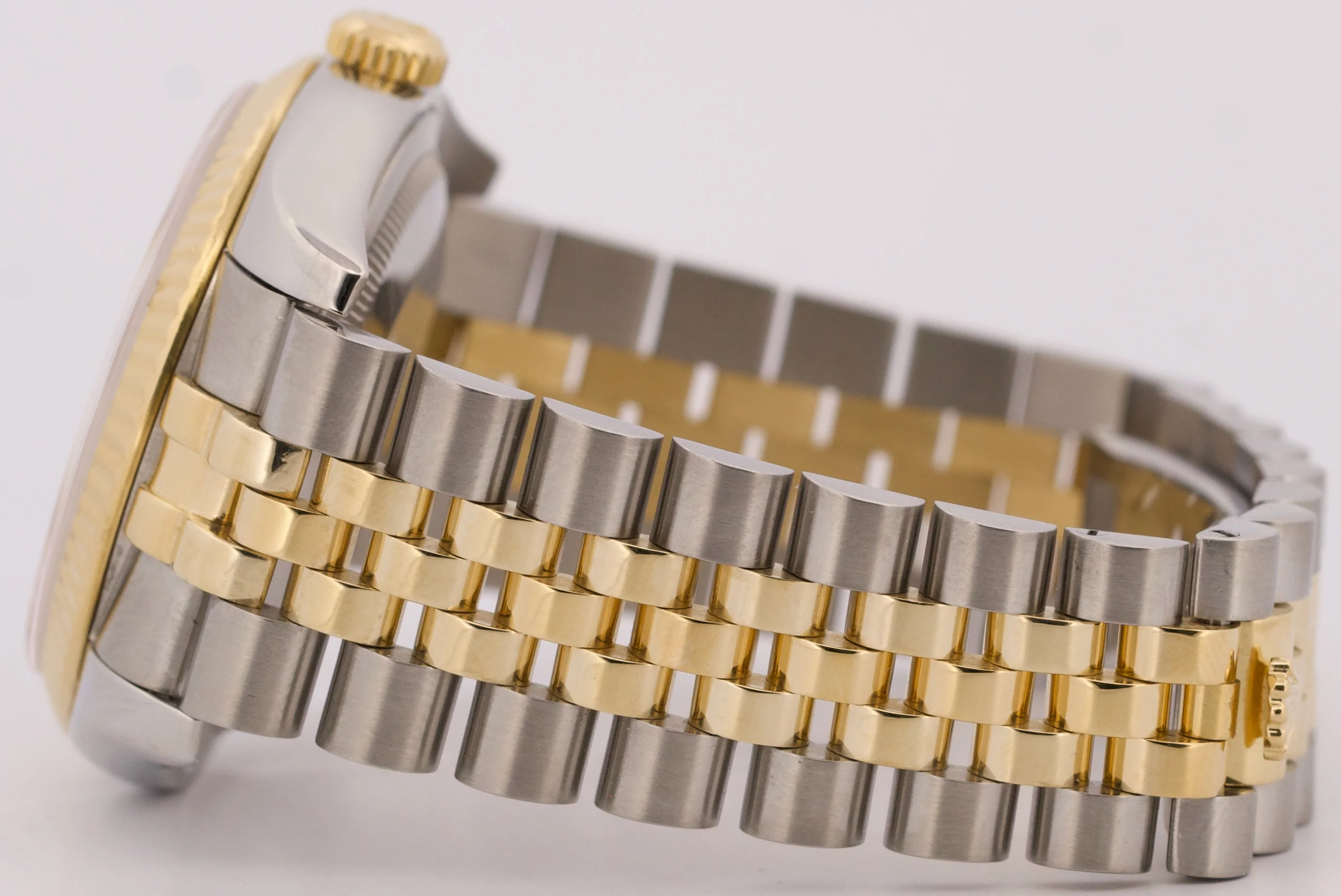 Rolex DateJust 36mm CHAMPAGNE 18K Gold Fluted Steel SUPER JUBILEE 116233 Watch - Image 7