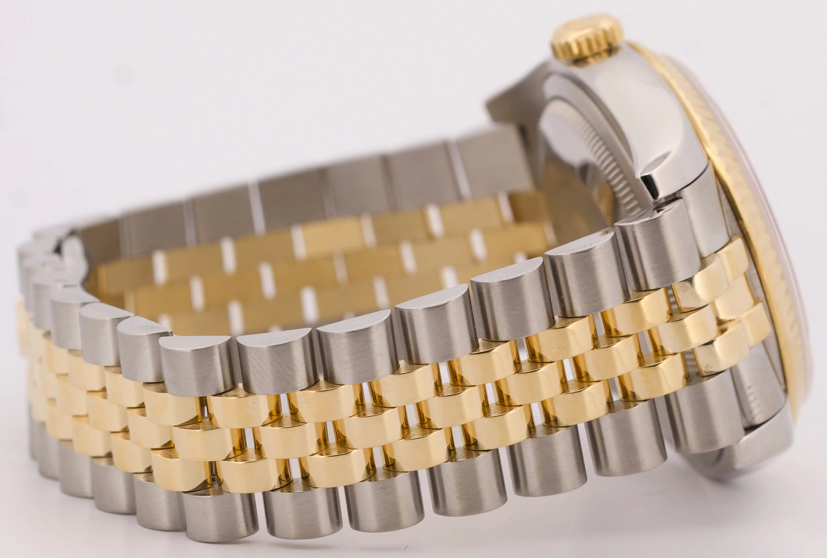 Rolex DateJust 36mm CHAMPAGNE 18K Gold Fluted Steel SUPER JUBILEE 116233 Watch - Image 8