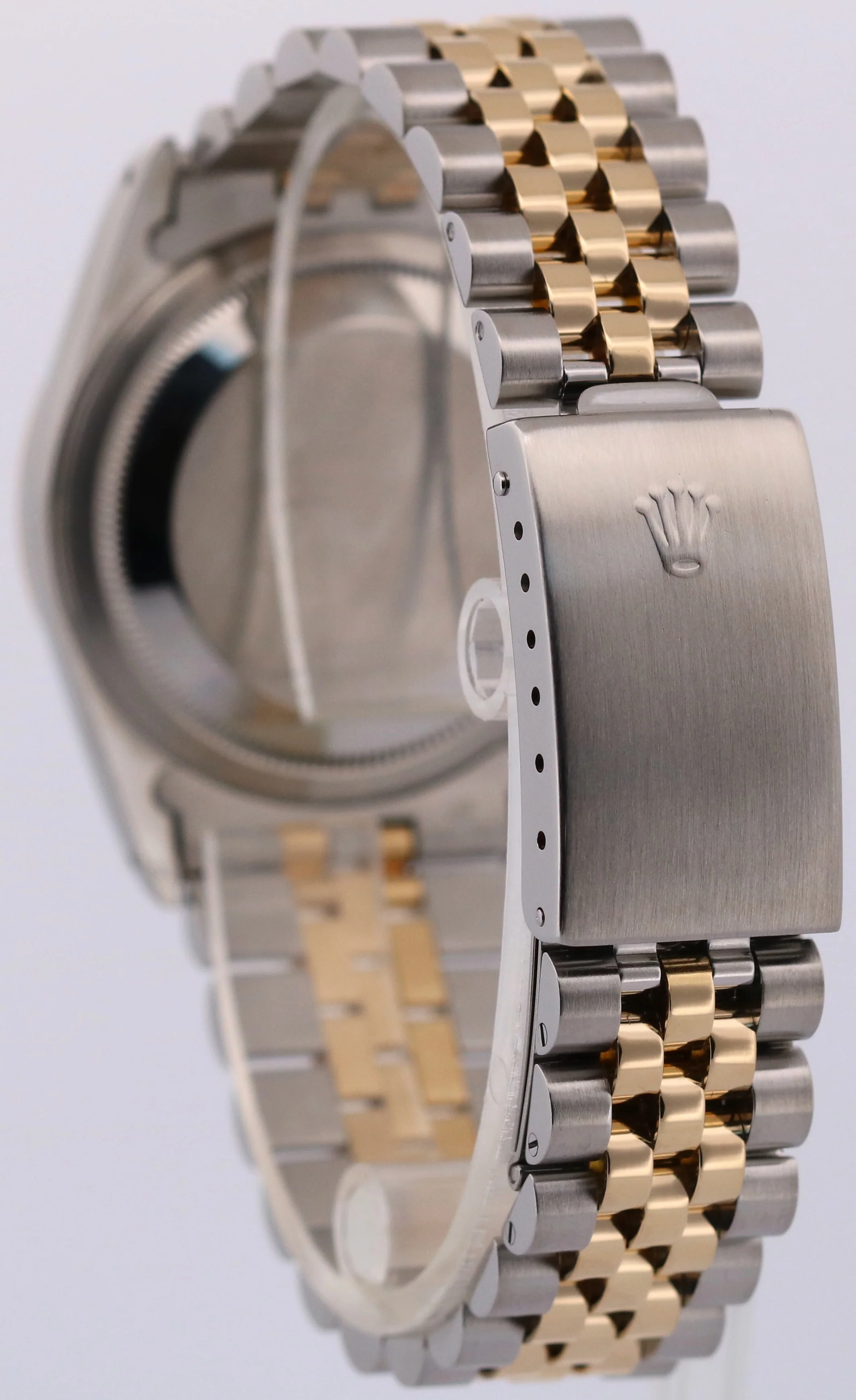 Rolex DateJust 36mm CHAMPAGNE DIAMOND 18K Yellow Gold JUBILEE Steel 16233 Watch - Image 5