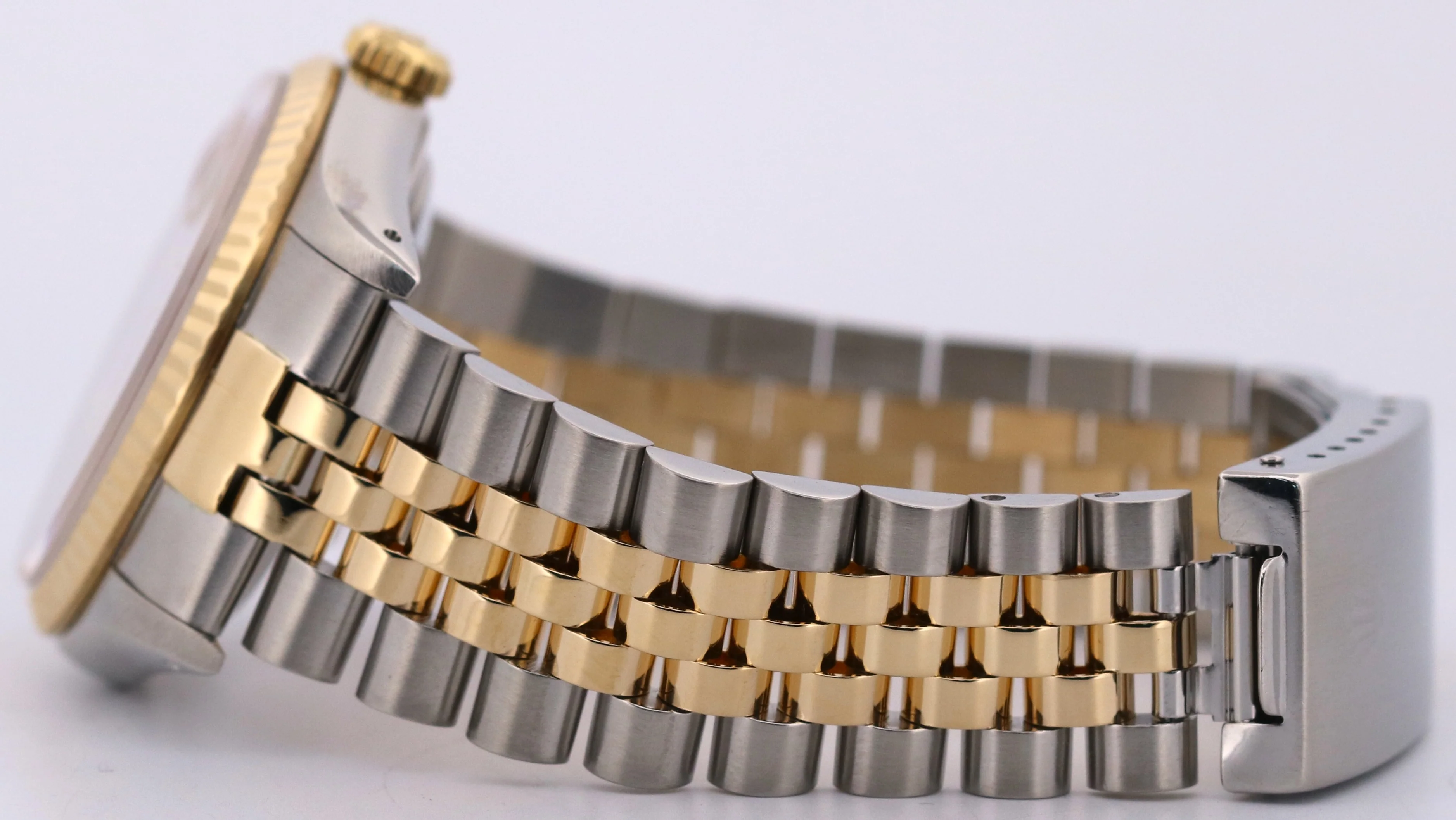 Rolex DateJust 36mm CHAMPAGNE DIAMOND 18K Yellow Gold JUBILEE Steel 16233 Watch - Image 7