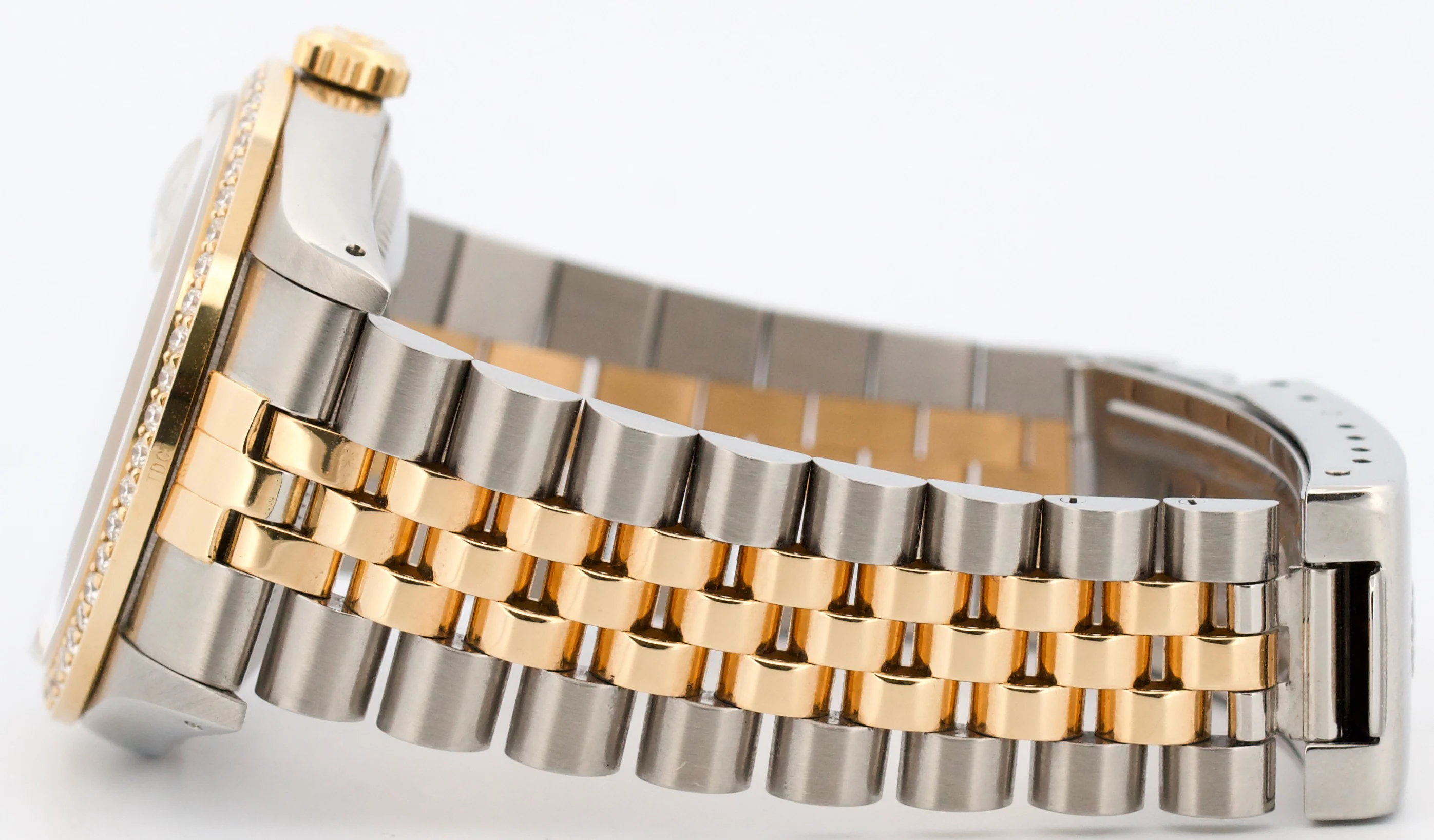 Rolex DateJust 36mm CHAMPAGNE DIAMOND 18K Yellow Gold Steel JUBILEE 16233 Watch - Image 7