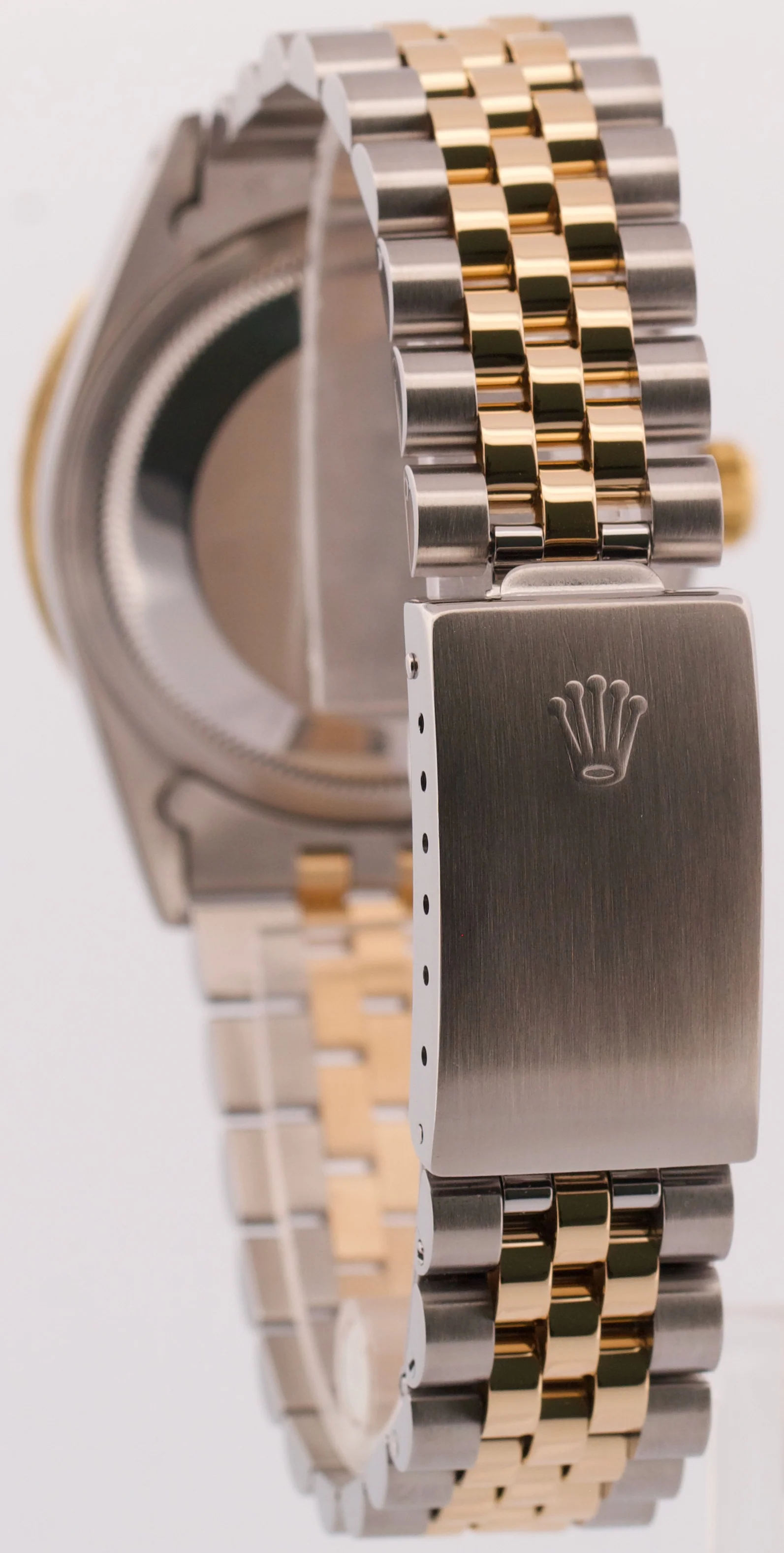 Rolex DateJust 36mm CHAMPAGNE DIAMOND 18K Yellow Gold Steel JUBILEE Watch 16233 - Image 5
