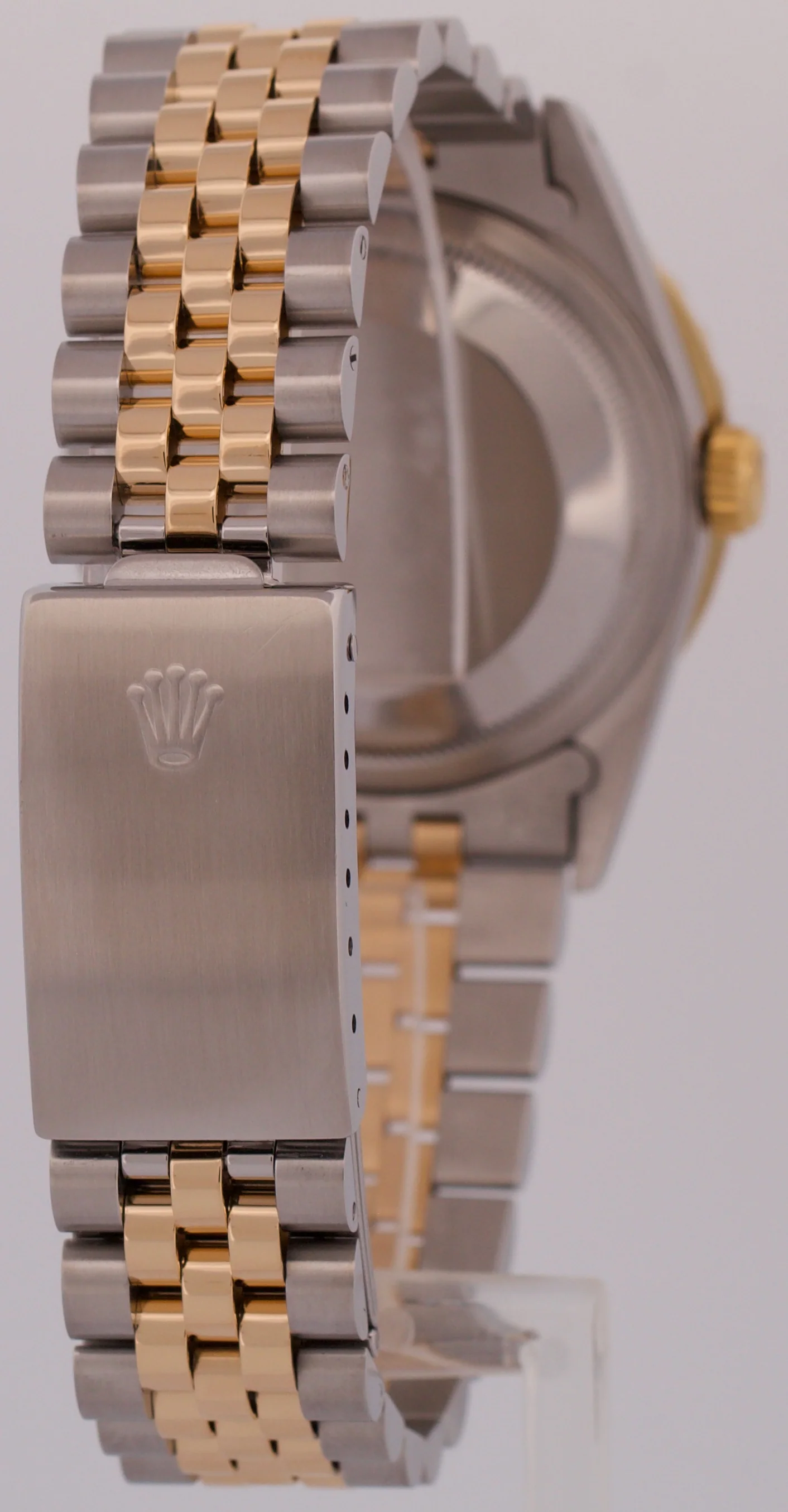 Rolex DateJust 36mm CHAMPAGNE DIAMOND 18K Yellow Gold Steel JUBILEE Watch 16233 - Image 6