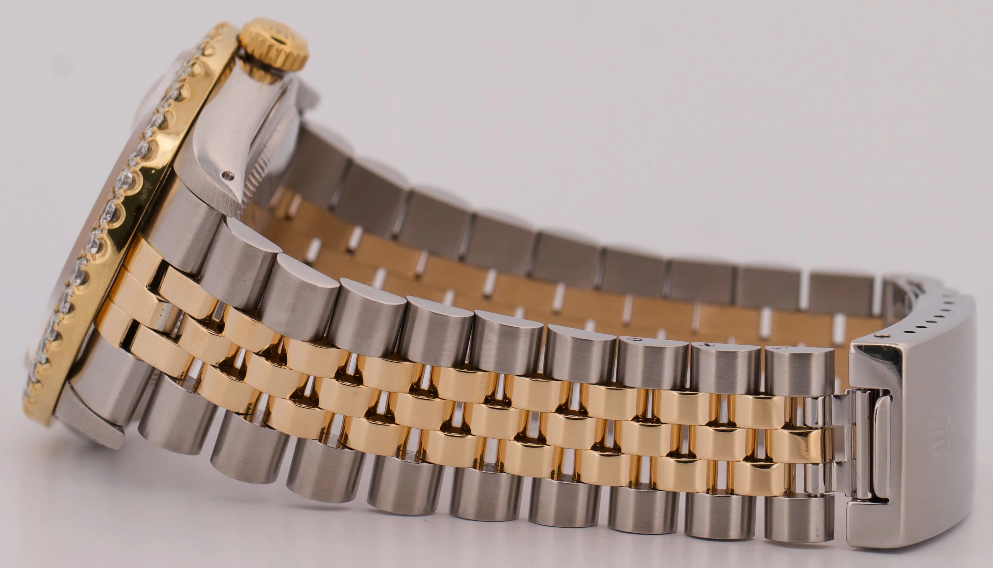 Rolex DateJust 36mm CHAMPAGNE DIAMOND 18K Yellow Gold Steel JUBILEE Watch 16233 - Image 7