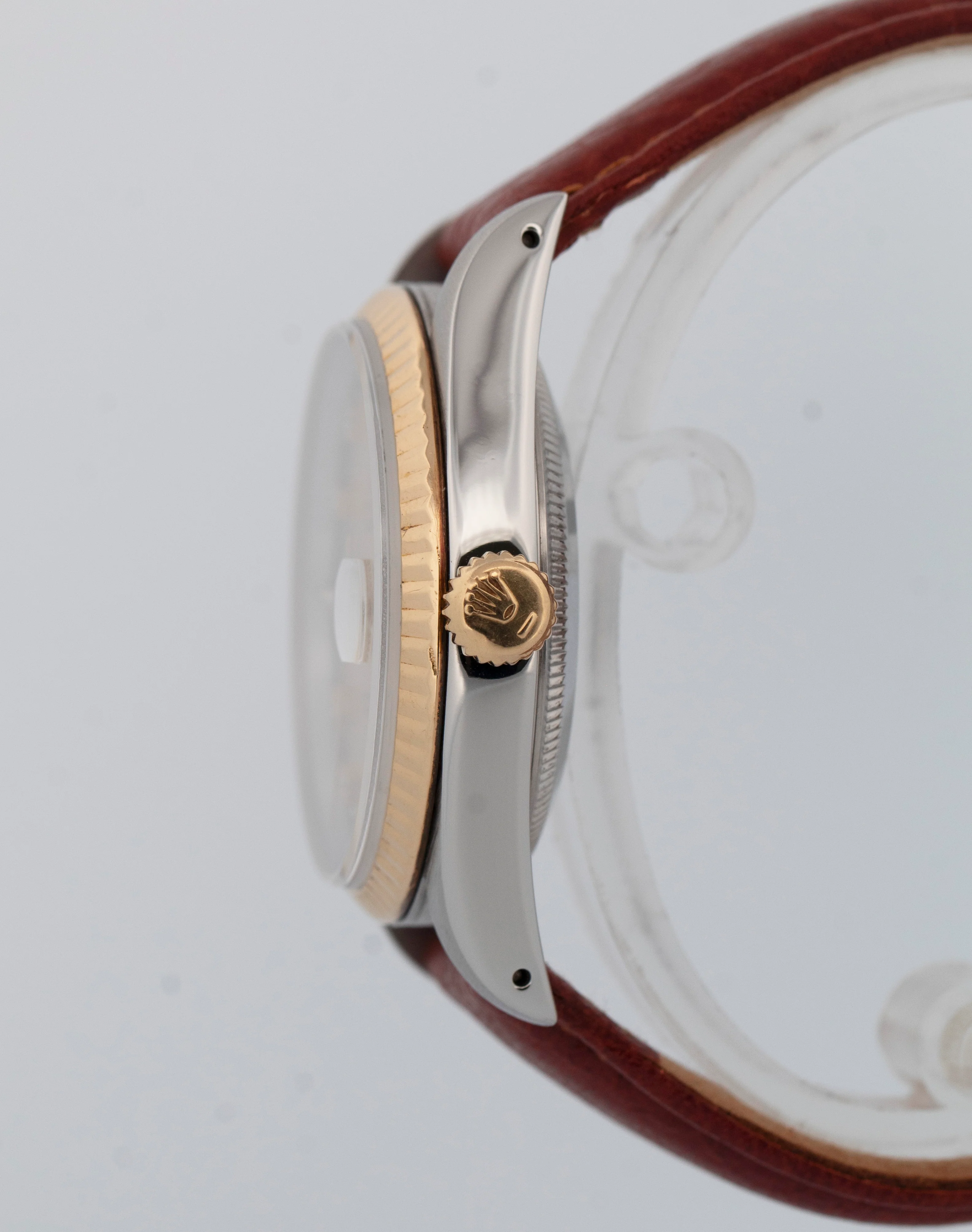 Rolex DateJust 36mm CHAMPAGNE DIAMOND Two-Tone 18K Gold Fluted 16233 Watch - Image 3