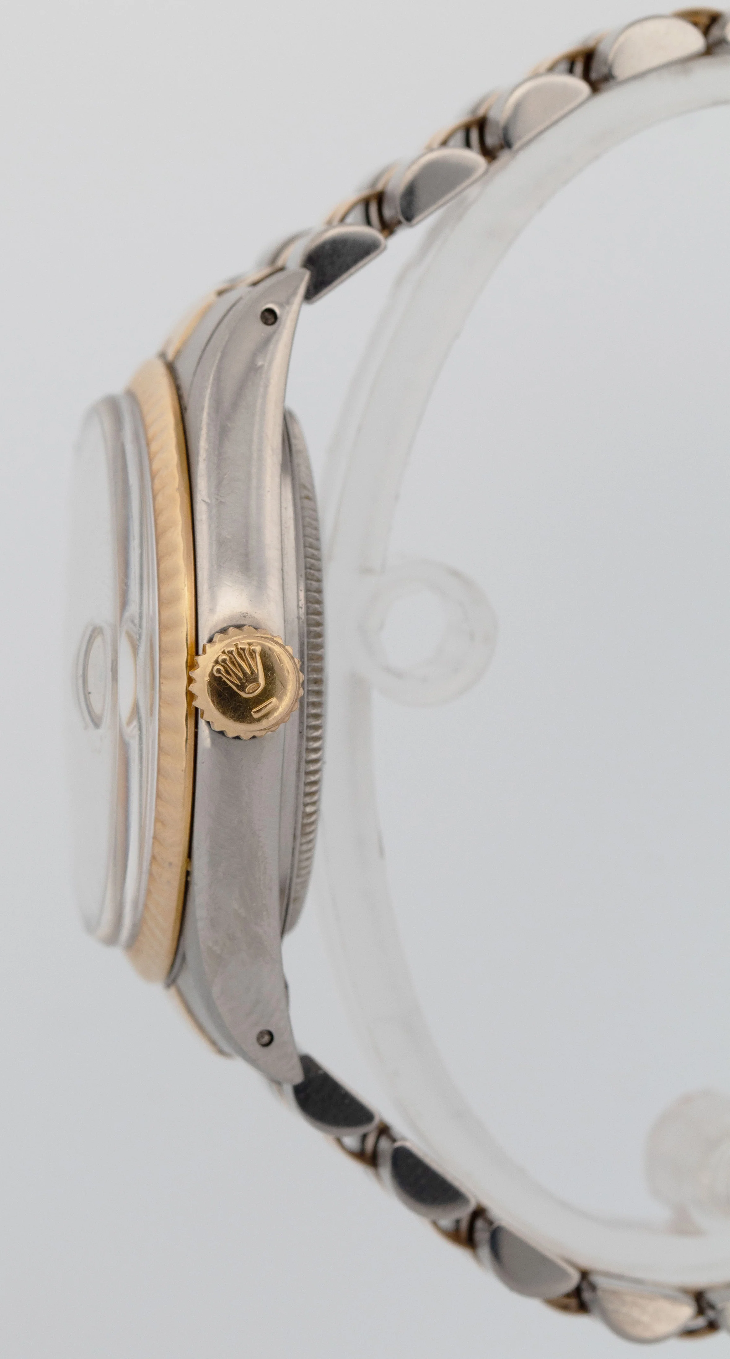 1985 Rolex DateJust 36mm Champagne Tapestry Jubilee Gold Two-Tone Watch 16013 - Image 3