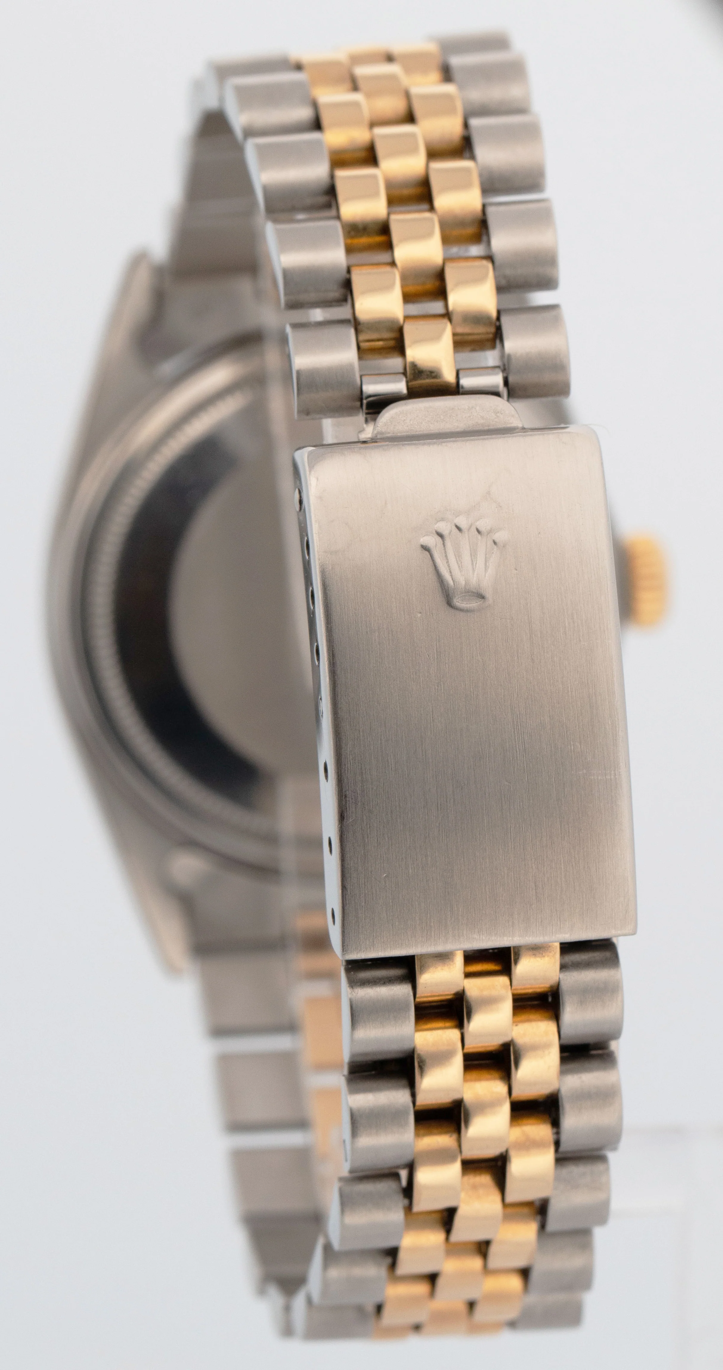 1985 Rolex DateJust 36mm Champagne Tapestry Jubilee Gold Two-Tone Watch 16013 - Image 5
