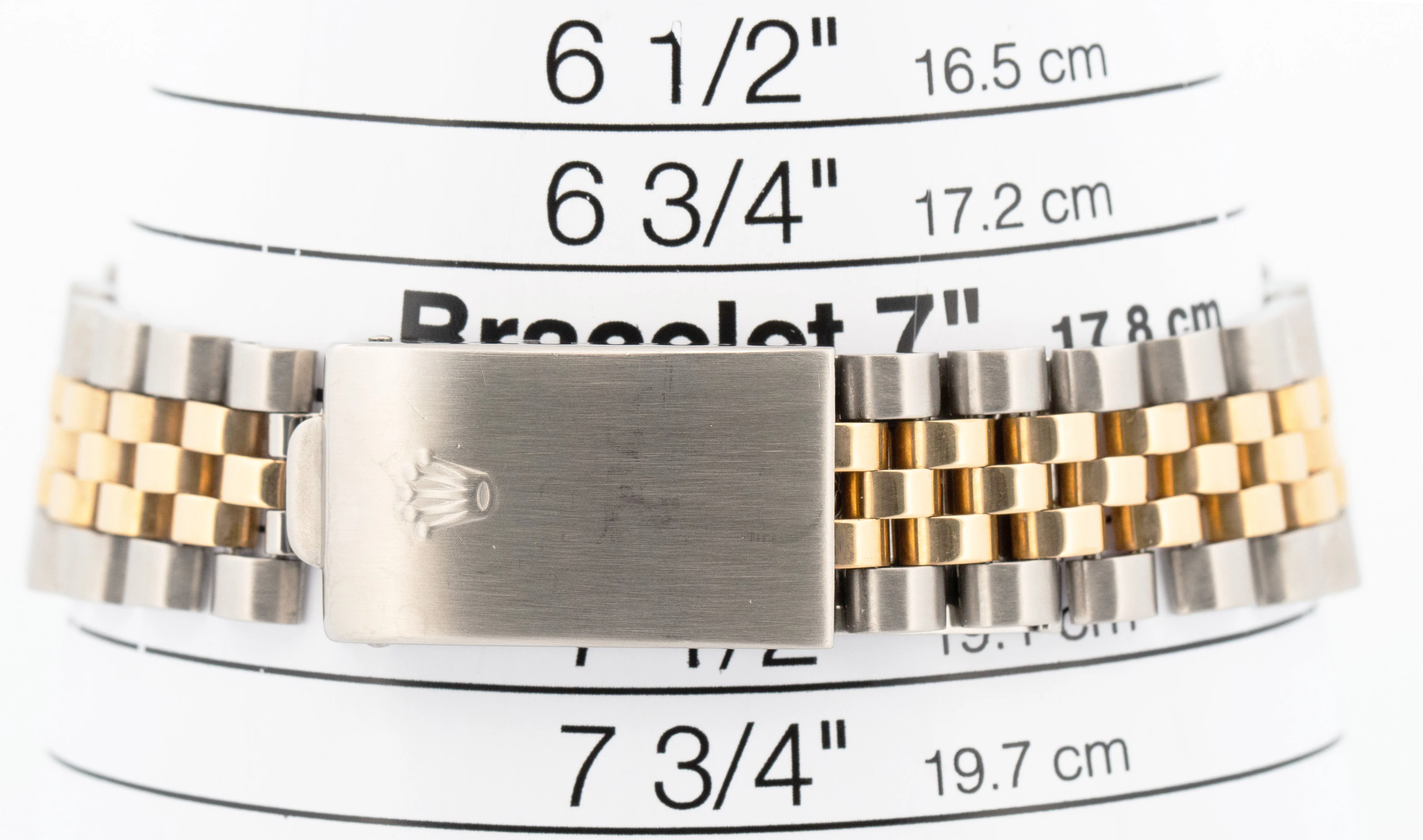 1985 Rolex DateJust 36mm Champagne Tapestry Jubilee Gold Two-Tone Watch 16013 - Image 8