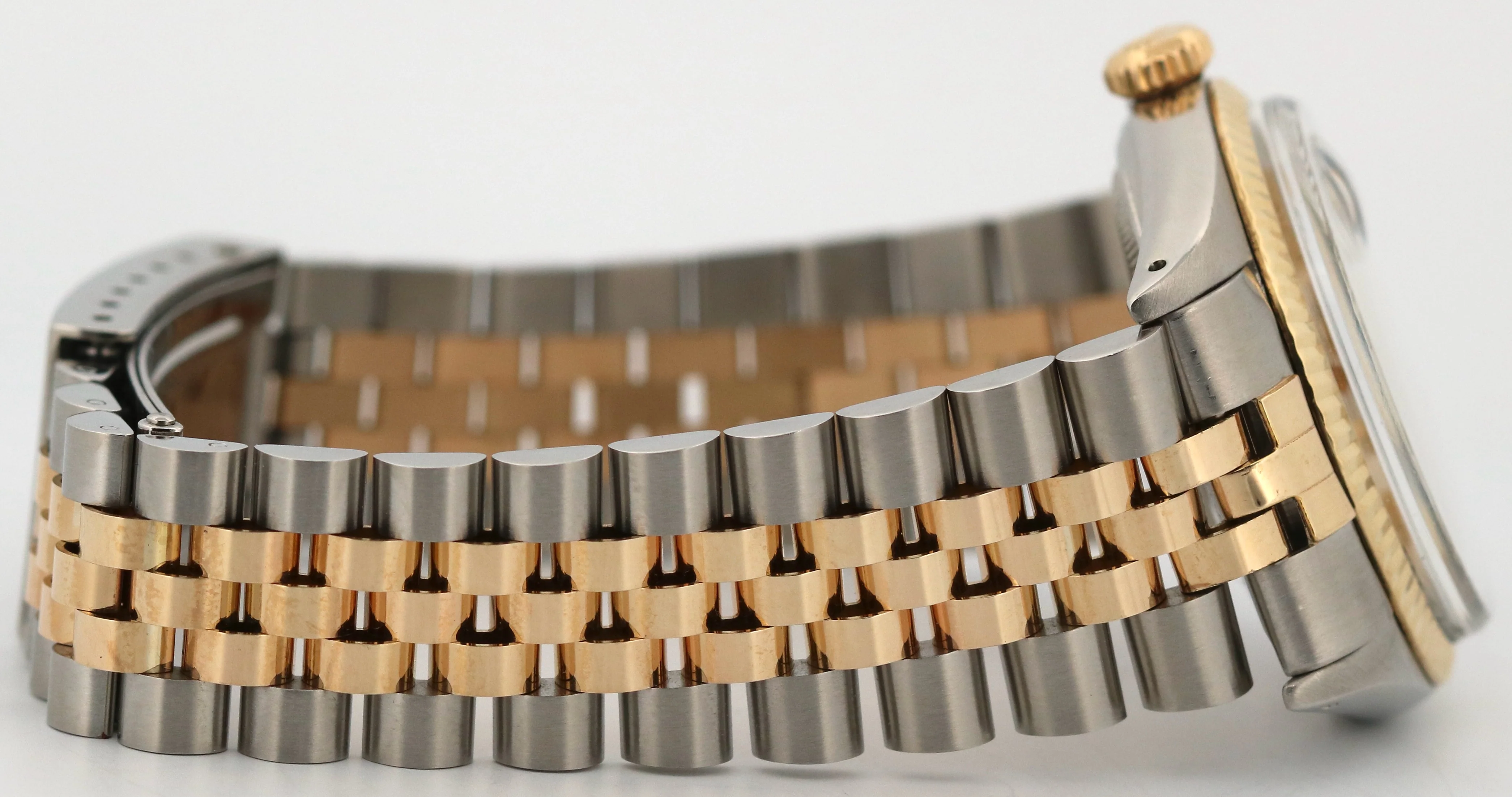 Rolex DateJust 36mm CHAMPAGNE Two-Tone 18K Yellow Gold Steel JUBILEE Watch 1601 - Image 8