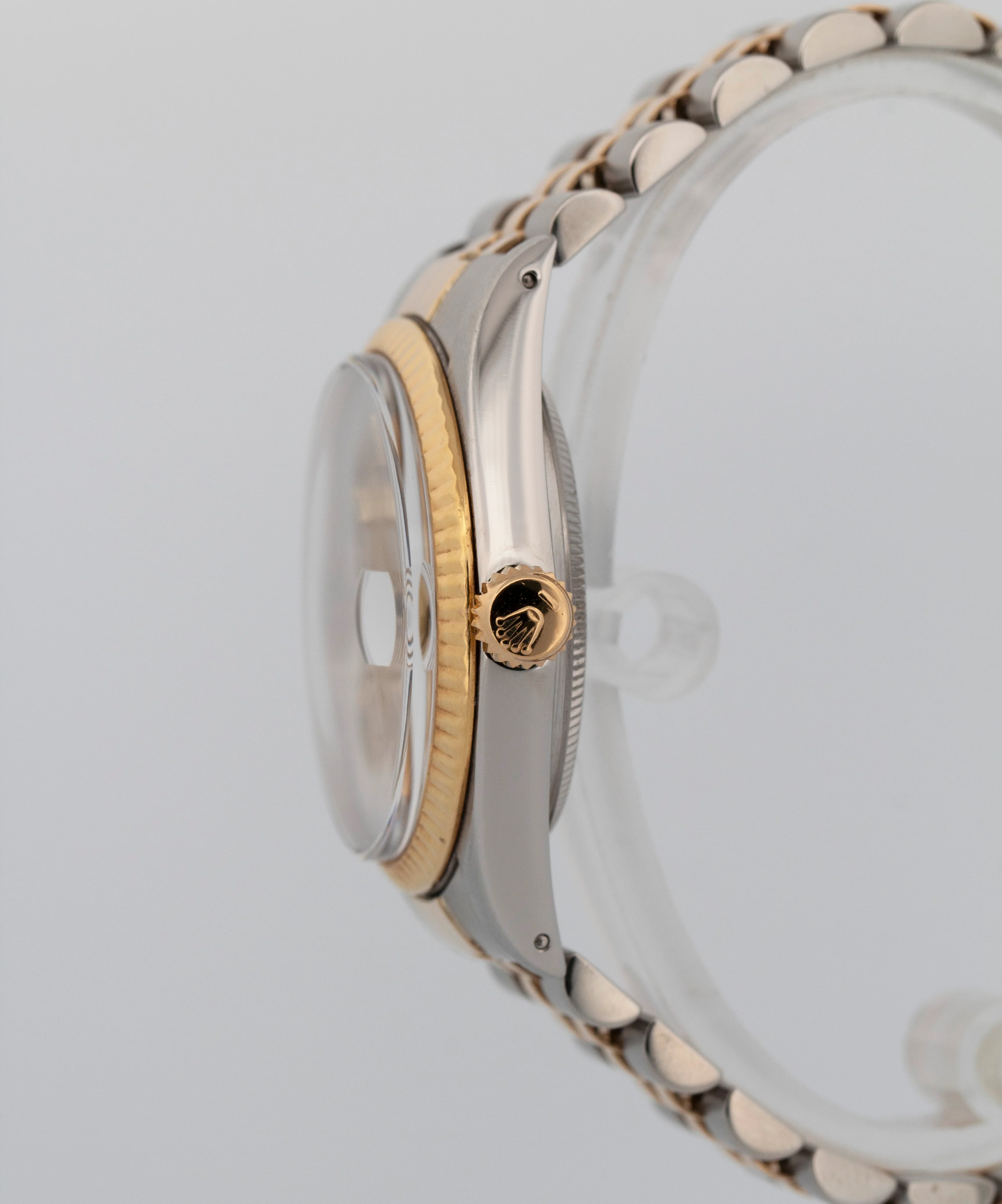 Rolex DateJust 36mm Champagne Two-Tone Jubilee 18K Yellow Gold Steel Watch 16013 - Image 3