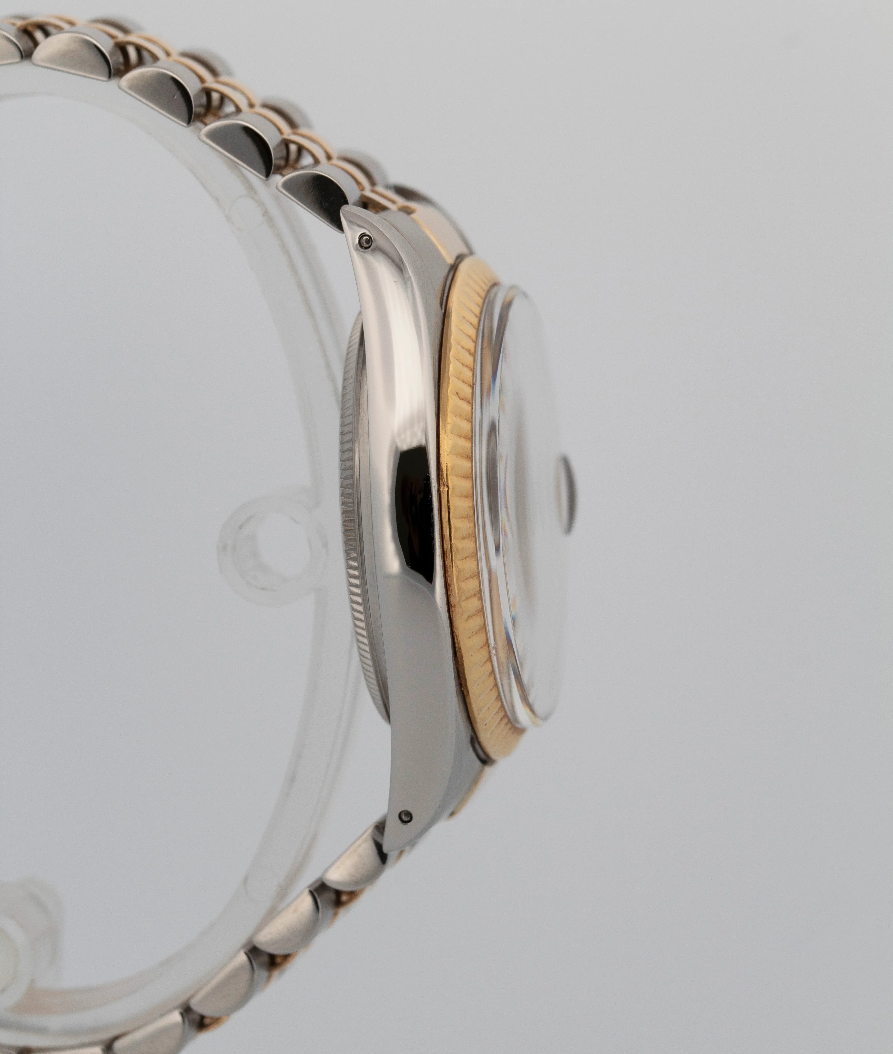 Rolex DateJust 36mm Champagne Two-Tone Jubilee 18K Yellow Gold Steel Watch 16013 - Image 4