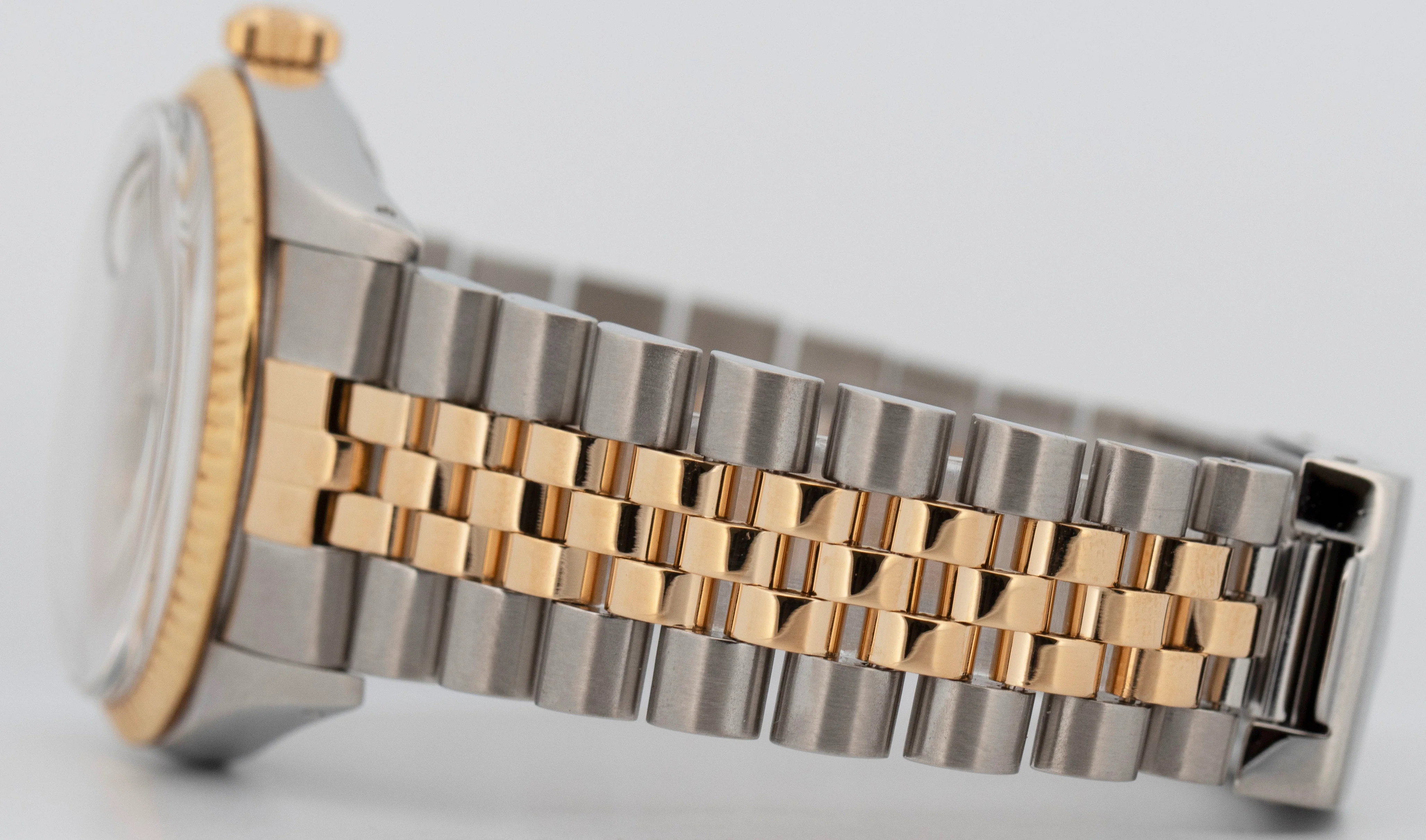 Rolex DateJust 36mm Champagne Two-Tone Jubilee 18K Yellow Gold Steel Watch 16013 - Image 6