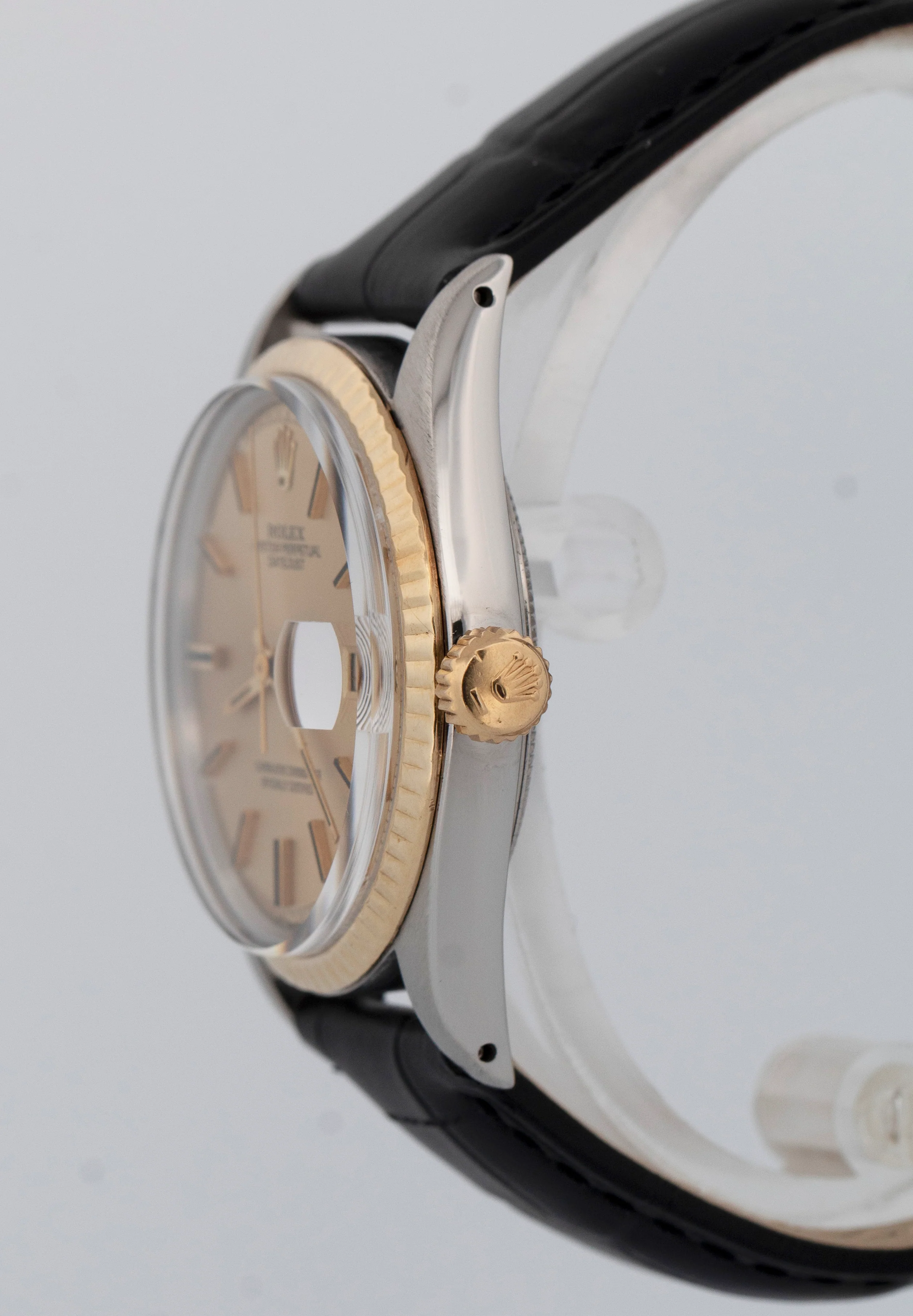 Rolex DateJust 36mm Champagne Two-Tone Yellow Gold Stainless Steel Watch 1601 - Image 3