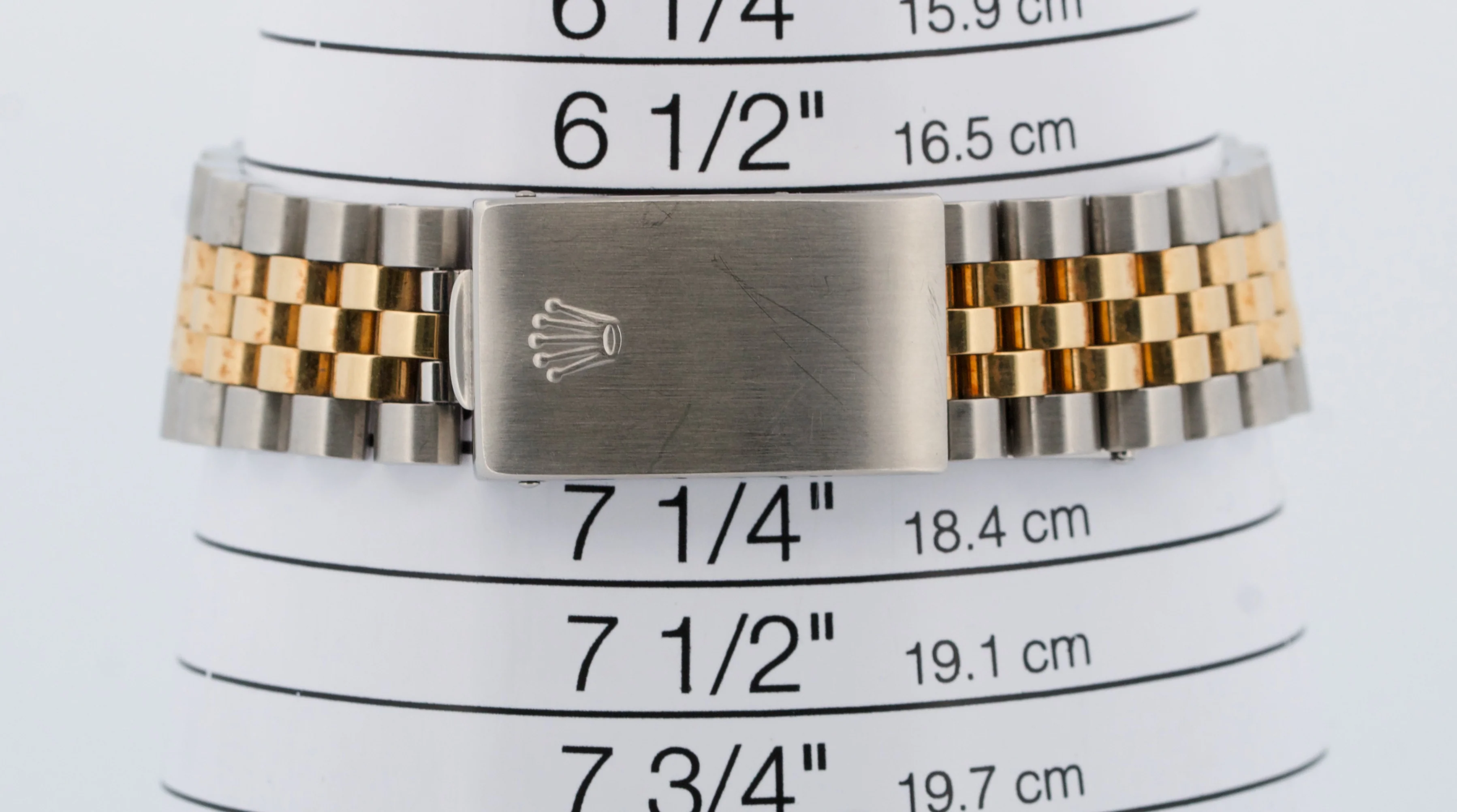 Rolex DateJust 36mm FACTORY BLUE VIGNETTE DIAMOND 18K Gold Steel JUBILEE 16233 - Image 9