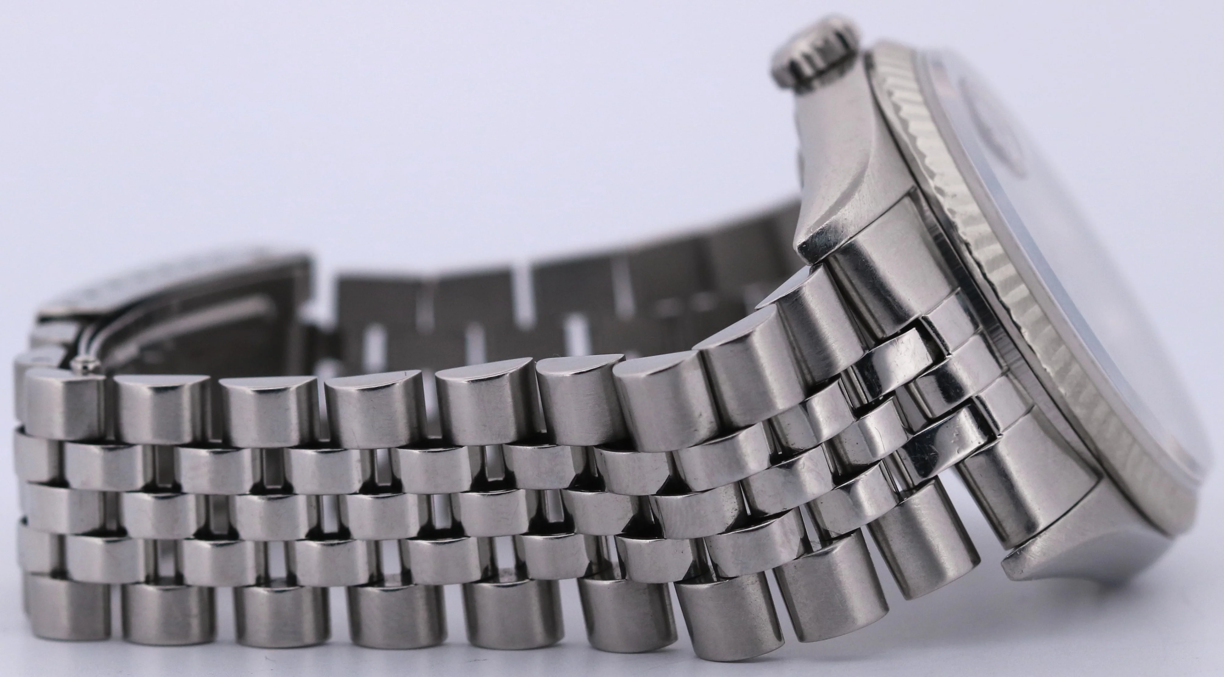 Rolex DateJust 36mm FACTORY SODALITE DIAMOND Blue 18K Gold Steel JUBILEE 16234 - Image 8