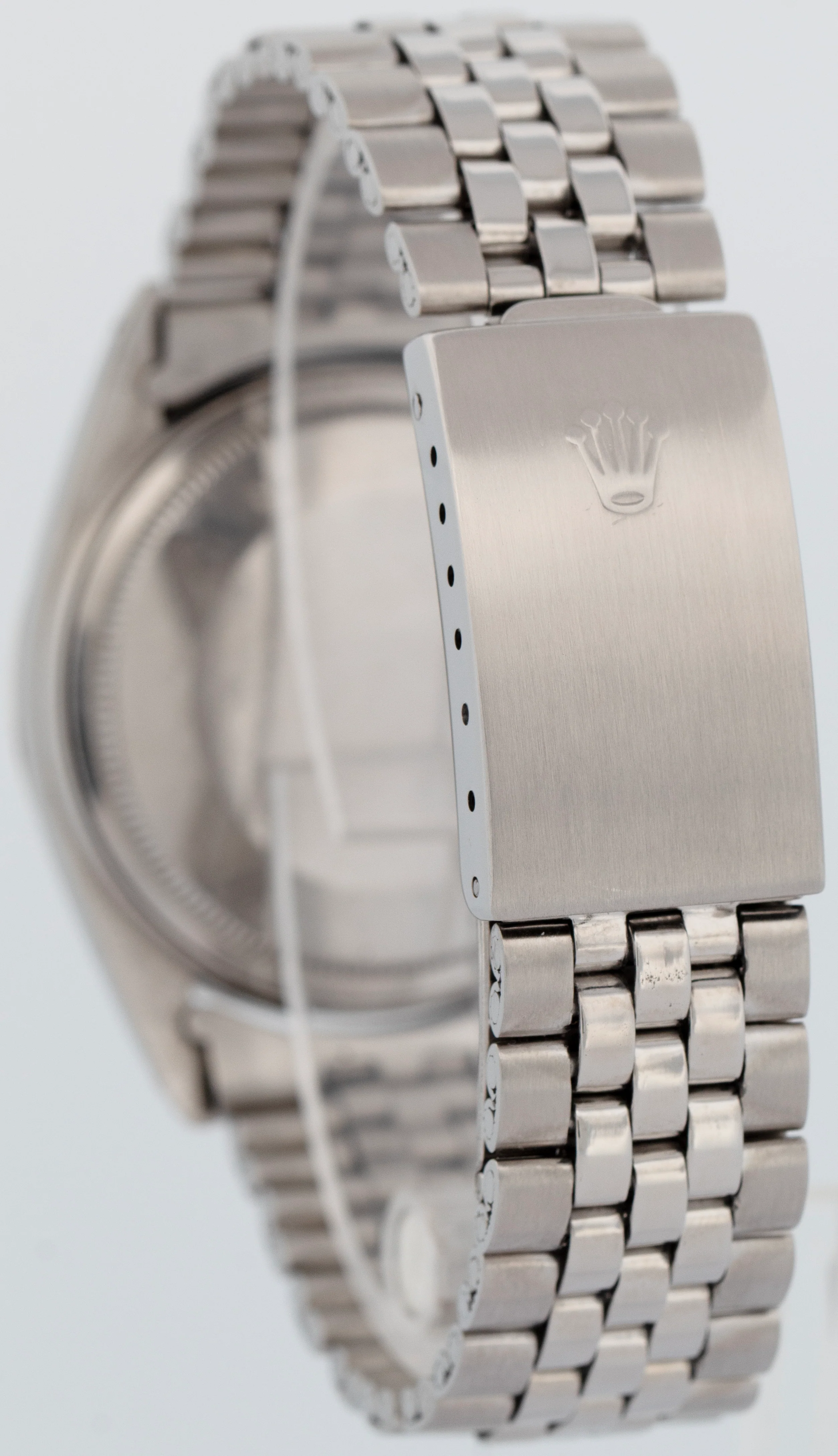 Rolex DateJust 36mm Gray Linen Pie-Pan Dial Automatic Stainless Steel Watch 1601 - Image 4