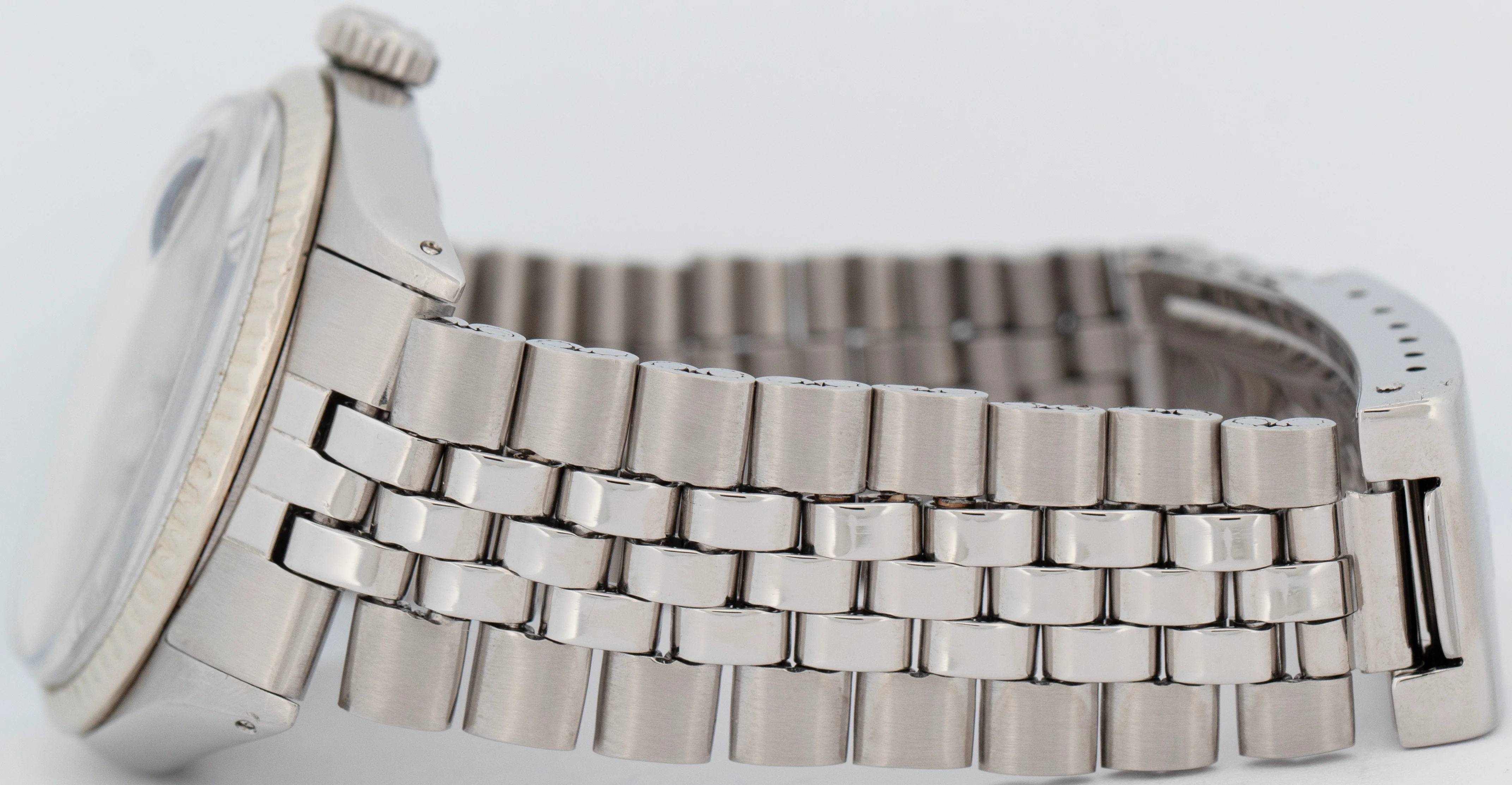 Rolex DateJust 36mm Gray Linen Pie-Pan Dial Automatic Stainless Steel Watch 1601 - Image 5