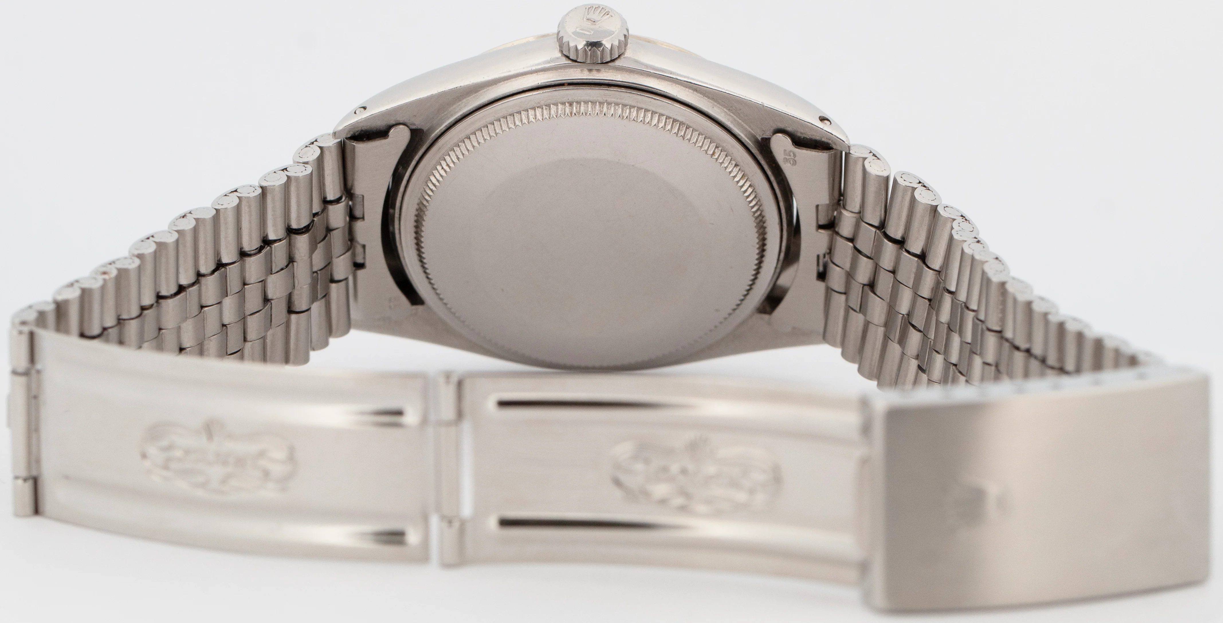 Rolex DateJust 36mm Gray Linen Pie-Pan Dial Automatic Stainless Steel Watch 1601 - Image 7