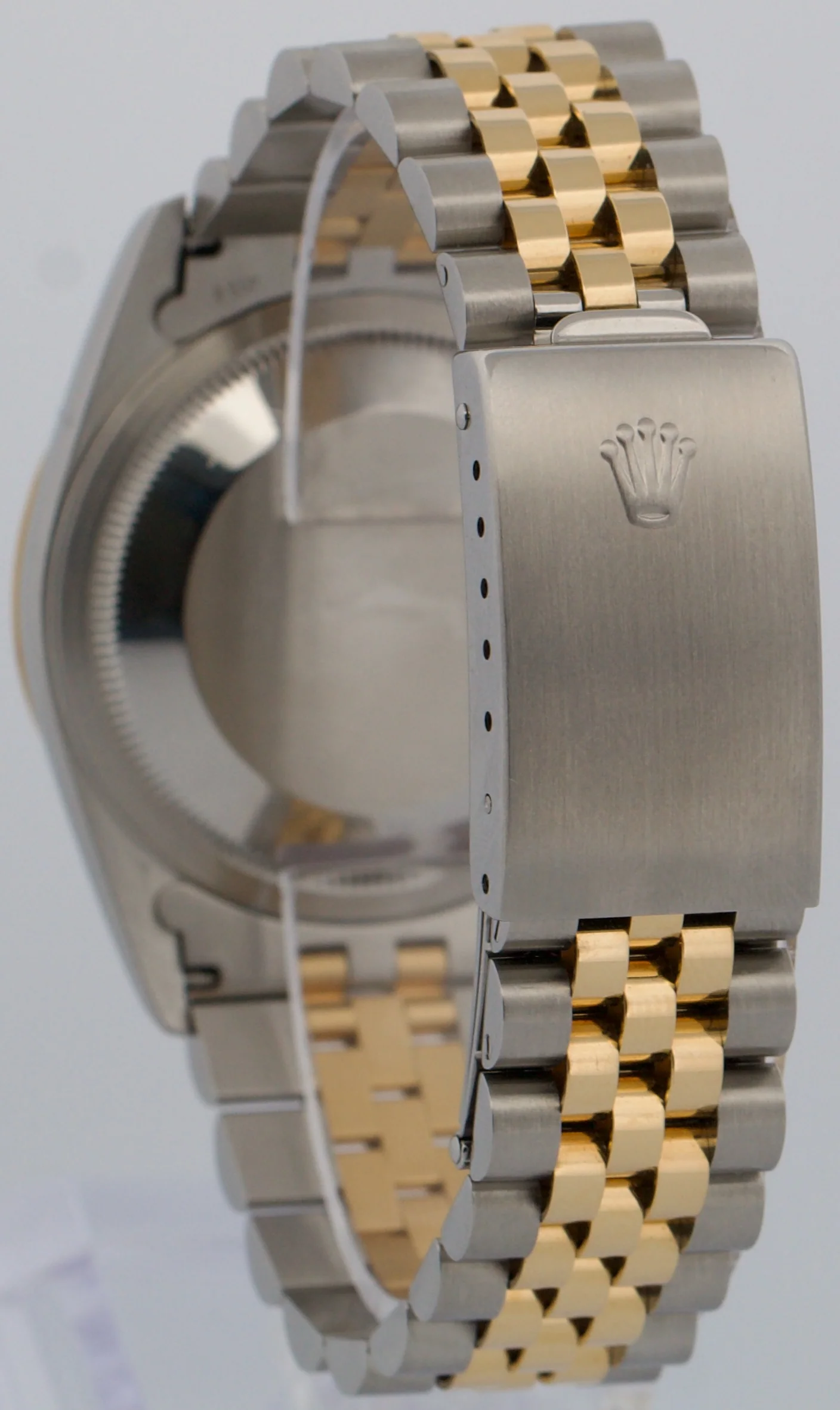 UNPOLISHED Rolex DateJust 36mm IVORY ARABIC ANNIVERSARY 18K JUBILEE Steel 16233 - Image 5