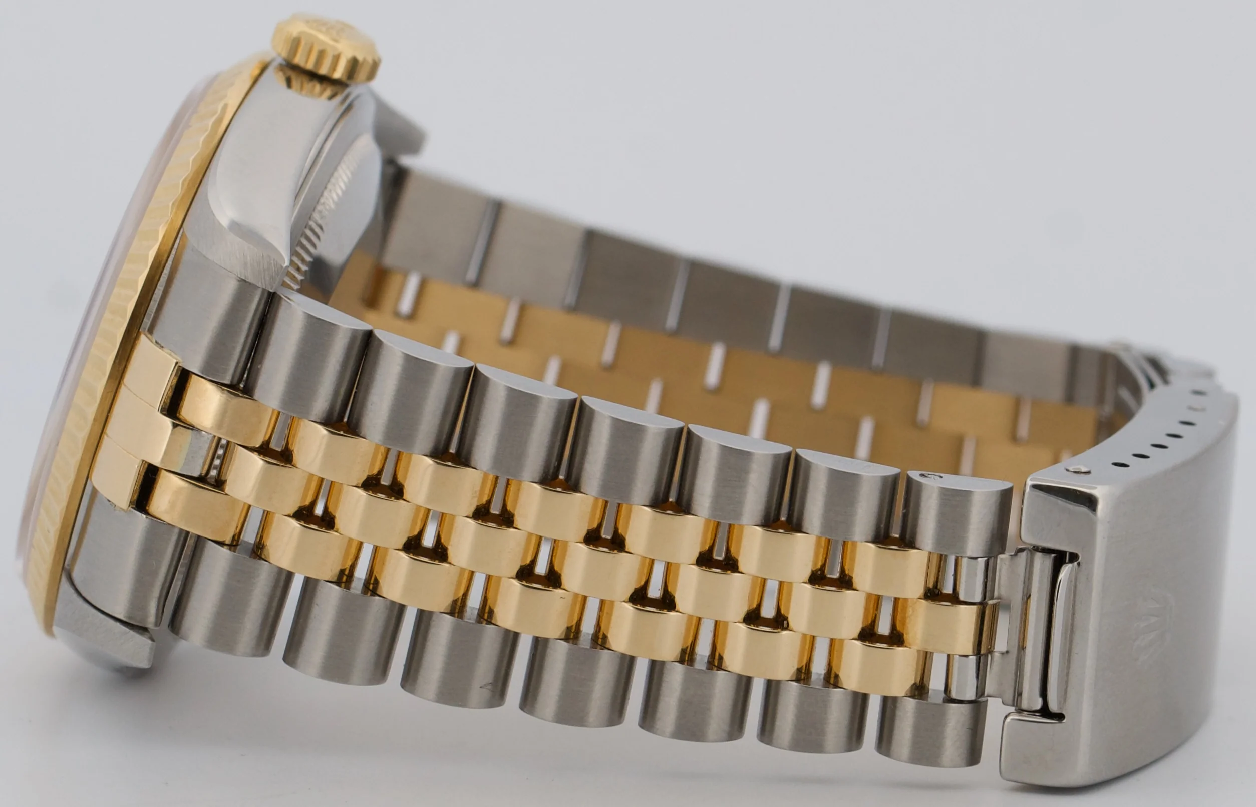 UNPOLISHED Rolex DateJust 36mm IVORY ARABIC ANNIVERSARY 18K JUBILEE Steel 16233 - Image 7