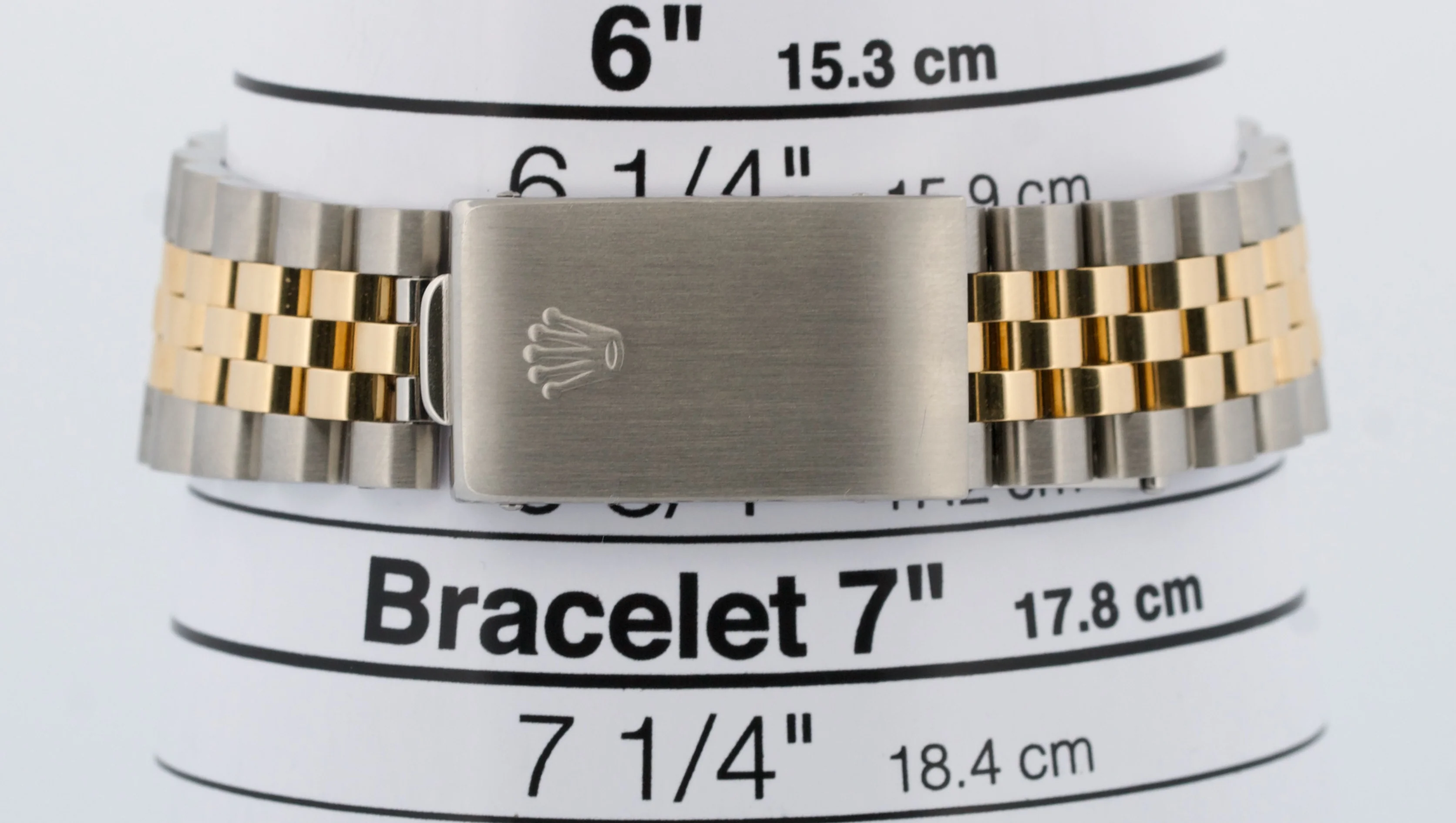 UNPOLISHED Rolex DateJust 36mm IVORY ARABIC ANNIVERSARY 18K JUBILEE Steel 16233 - Image 9