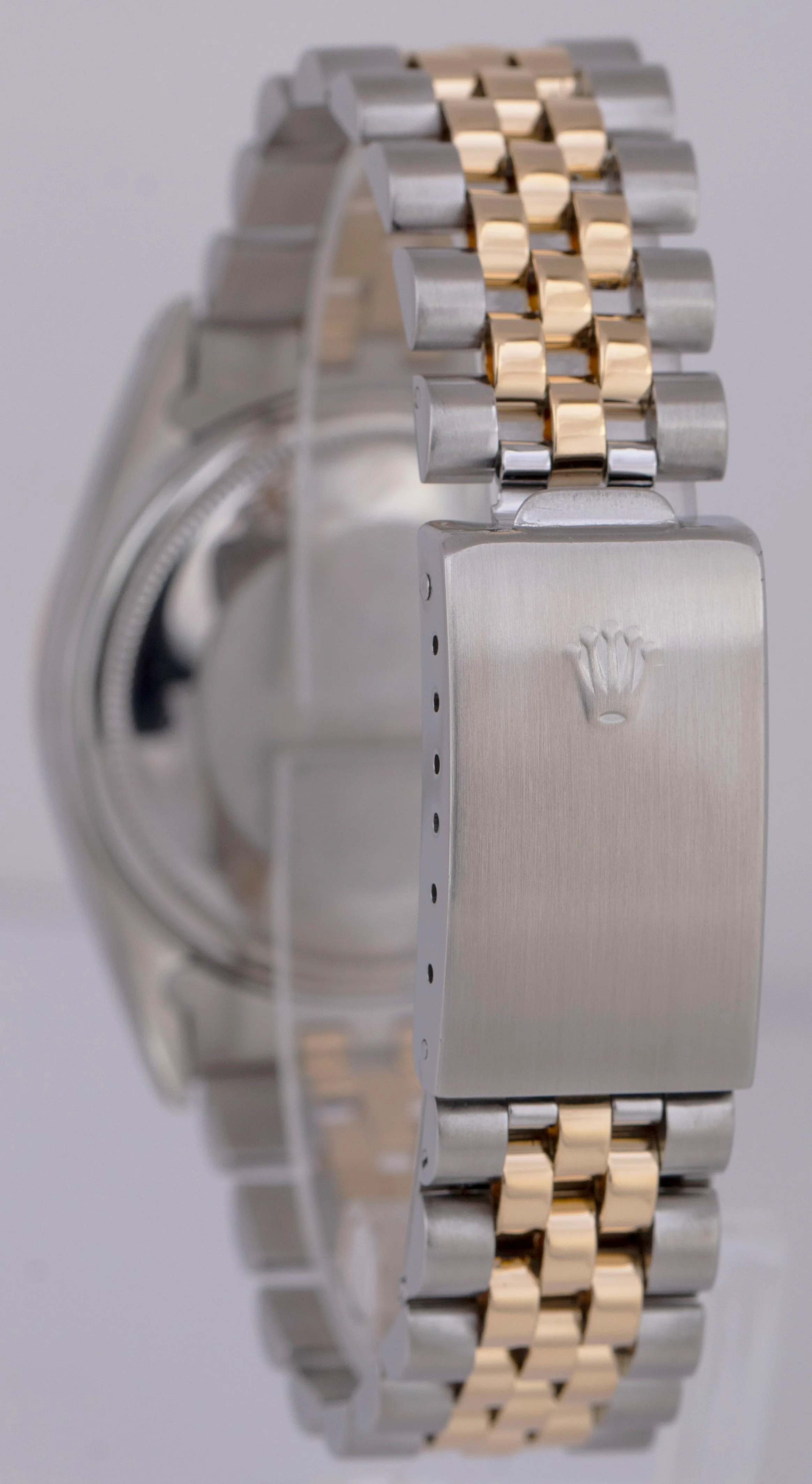 Rolex DateJust 36mm Ivory Roman Fluted Two-Tone 18K Yellow Gold JUBILEE 16013 - Image 5