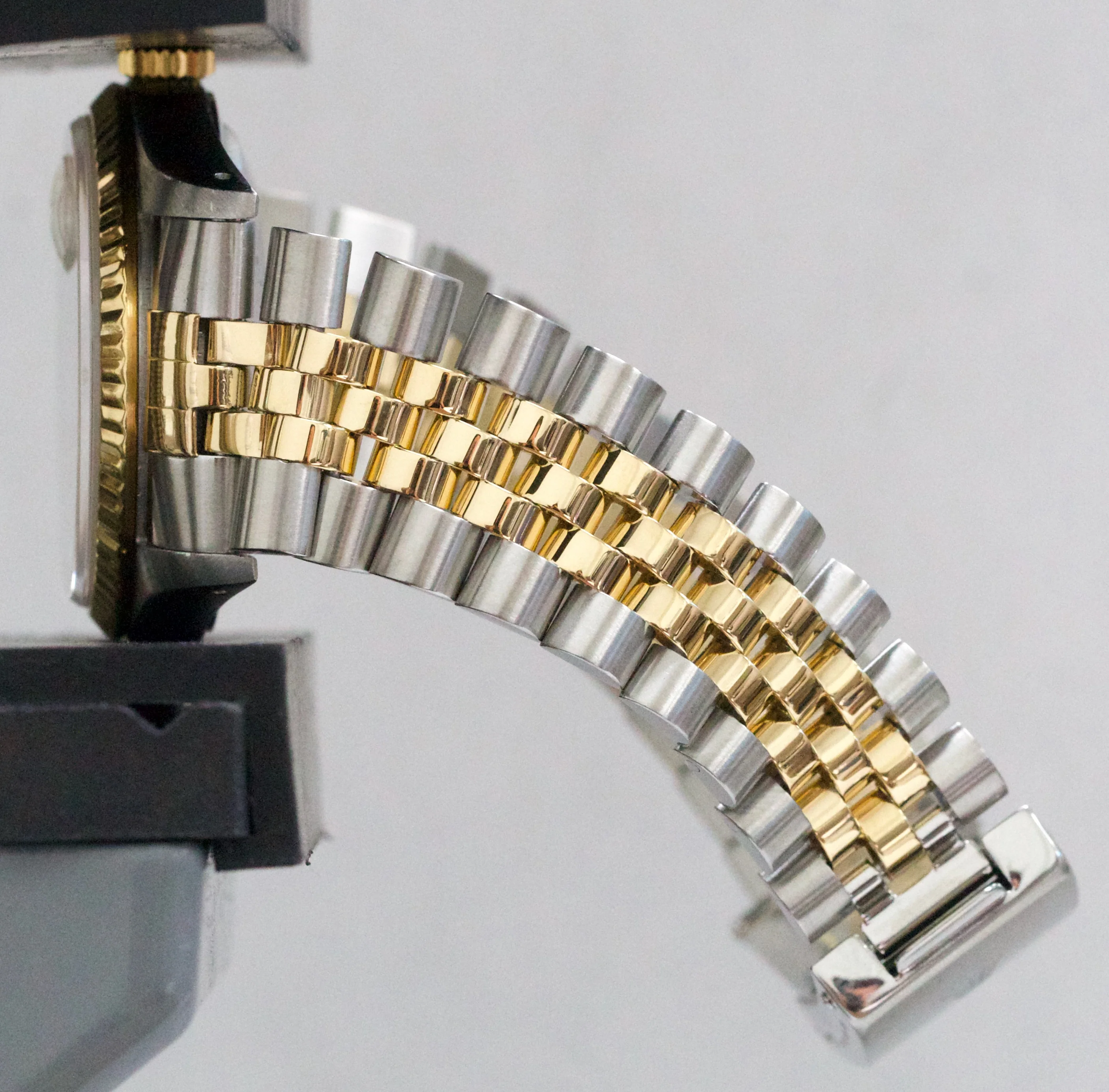 Rolex DateJust 36mm IVORY TAPESTRY Two-Tone 18K Gold Steel JUBILEE Watch 16233 - Image 10