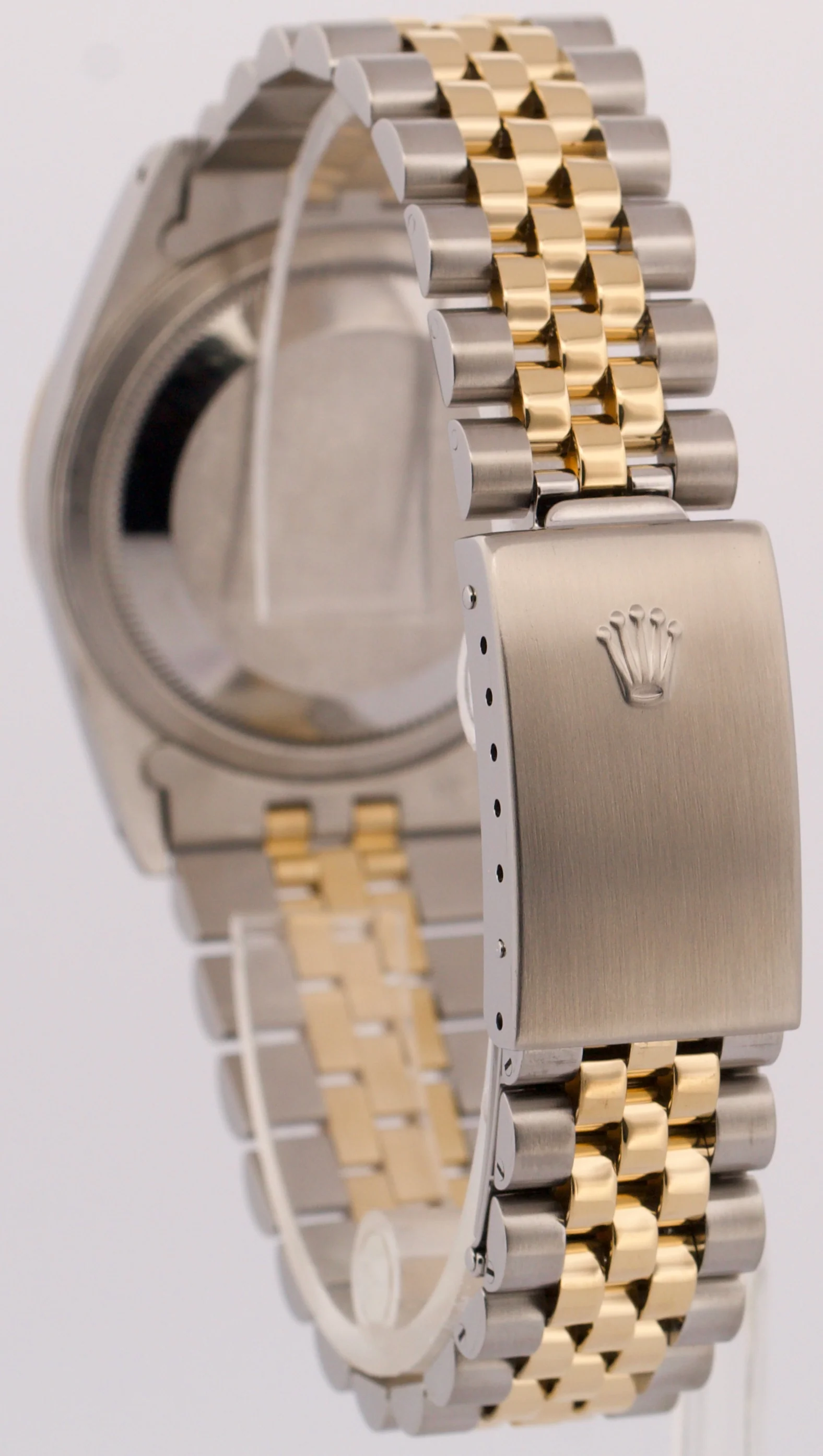 Rolex DateJust 36mm IVORY TAPESTRY Two-Tone 18K Gold Steel JUBILEE Watch 16233 - Image 5