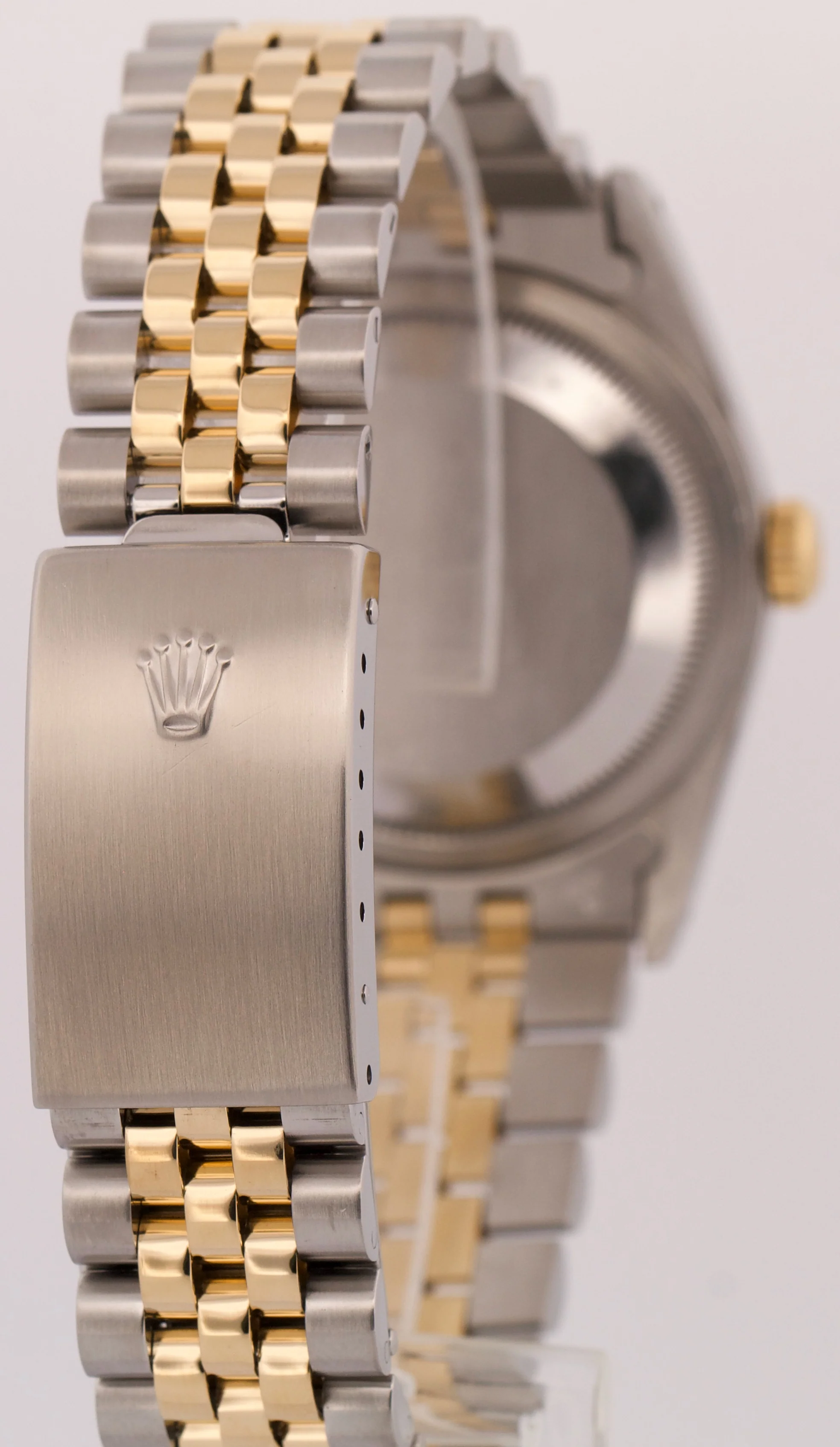 Rolex DateJust 36mm IVORY TAPESTRY Two-Tone 18K Gold Steel JUBILEE Watch 16233 - Image 6