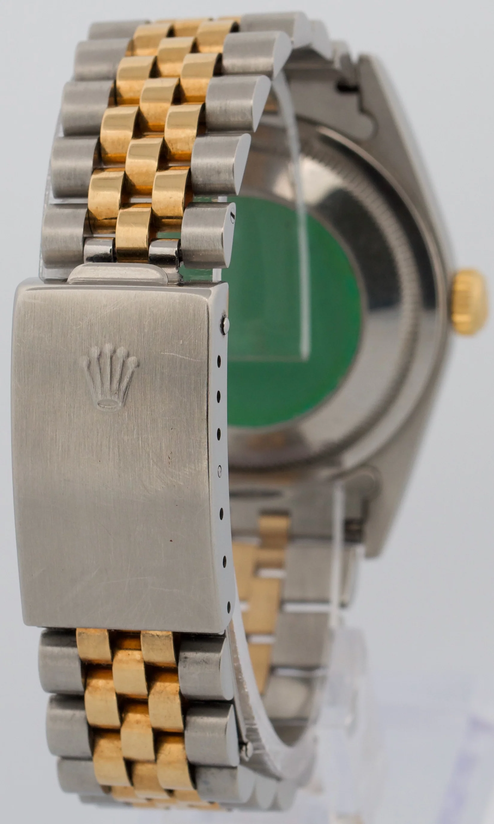 Rolex DateJust 36mm JUBILEE IVORY ARABIC 18K Yellow Gold Steel 16233 Watch - Image 6