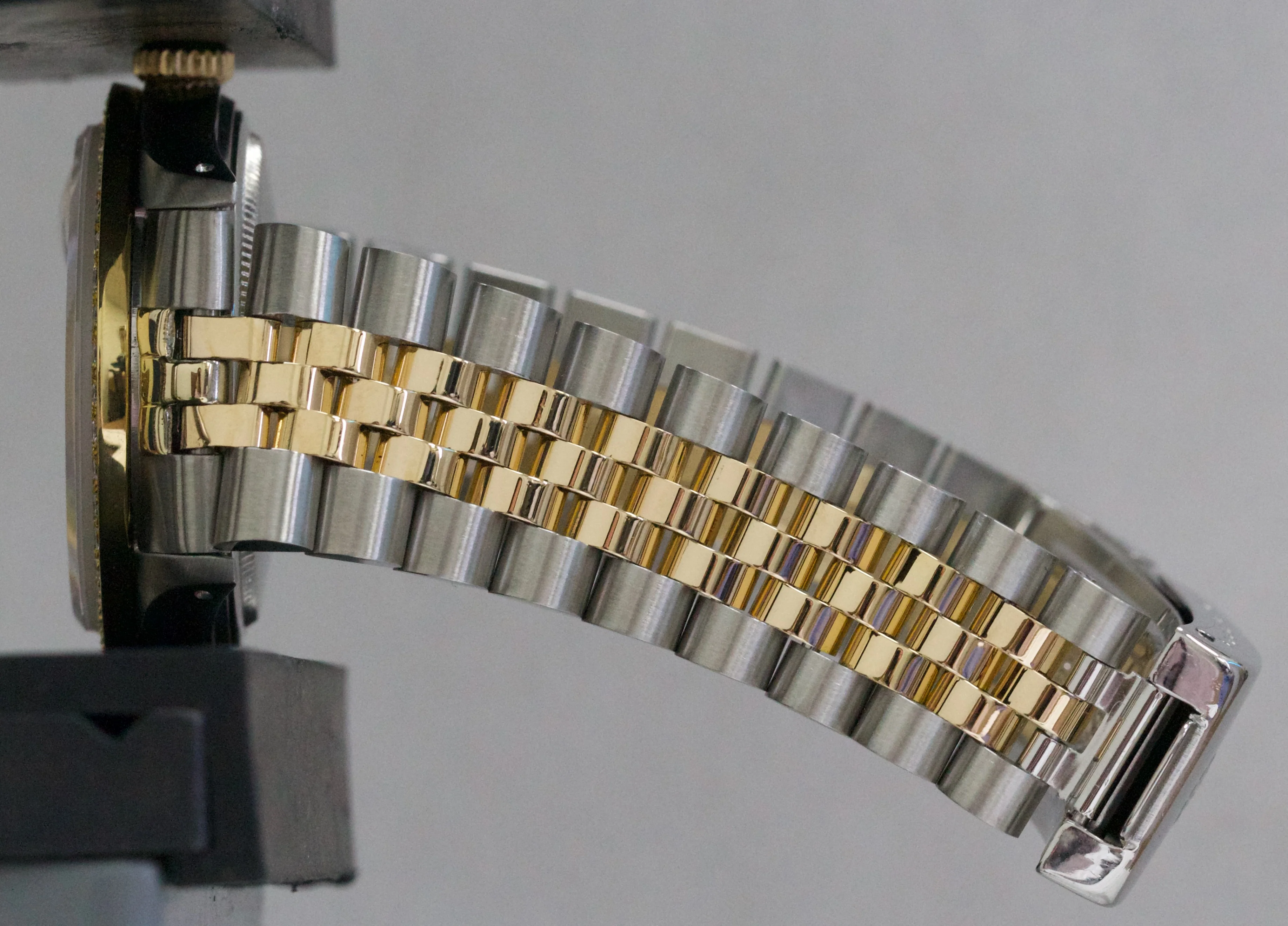 Rolex DateJust 36mm MOP DIAMOND Two-Tone 18K Yellow Gold JUBILEE Watch 16013 - Image 9