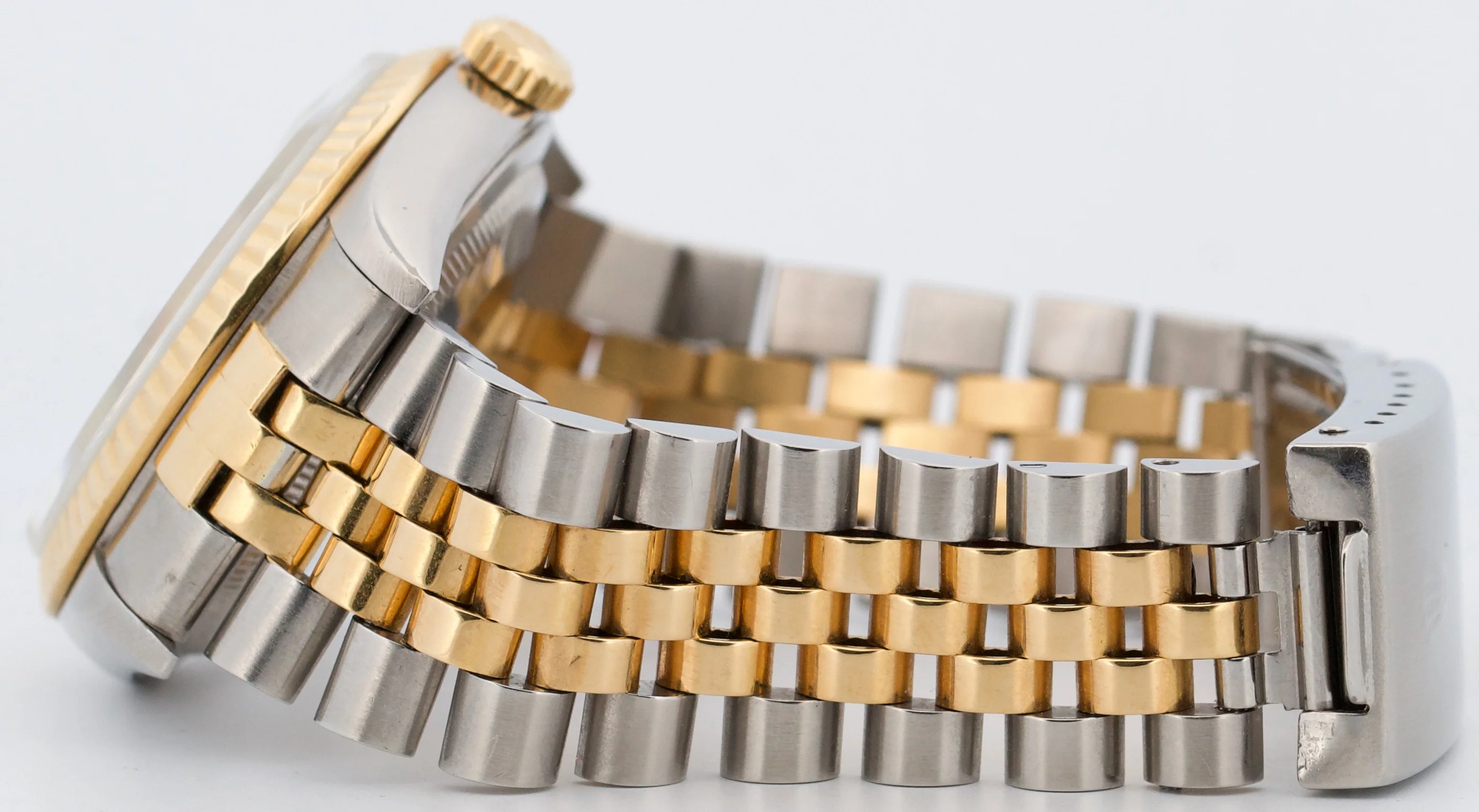Rolex DateJust 36mm MOP ROMAN 18K Yellow Gold Fluted Steel JUBILEE 16233 Watch - Image 7