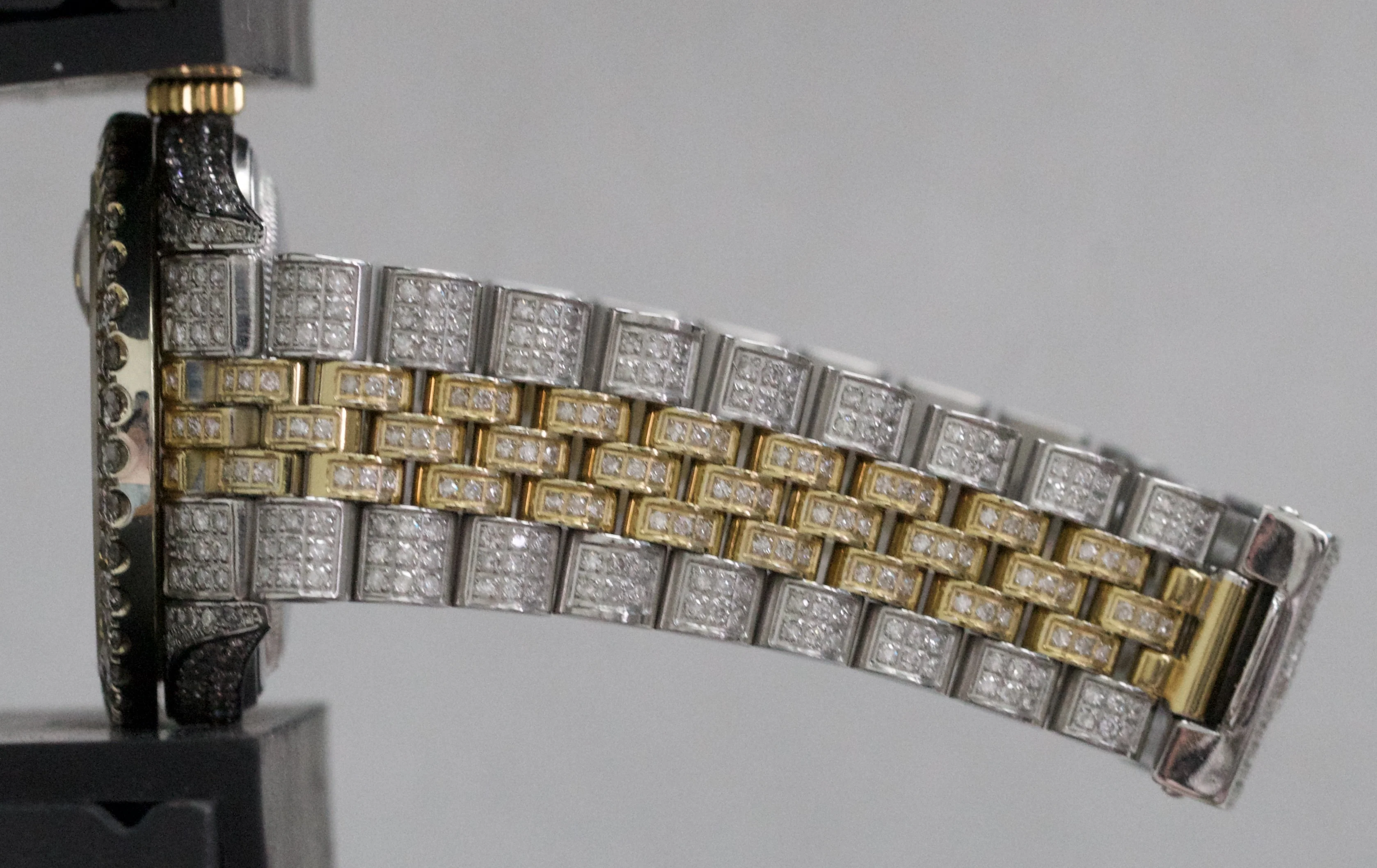 Rolex DateJust 36mm PAVE DIAMOND ROMAN 18K Gold Two-Tone Steel JUBILEE 16013 - Image 10