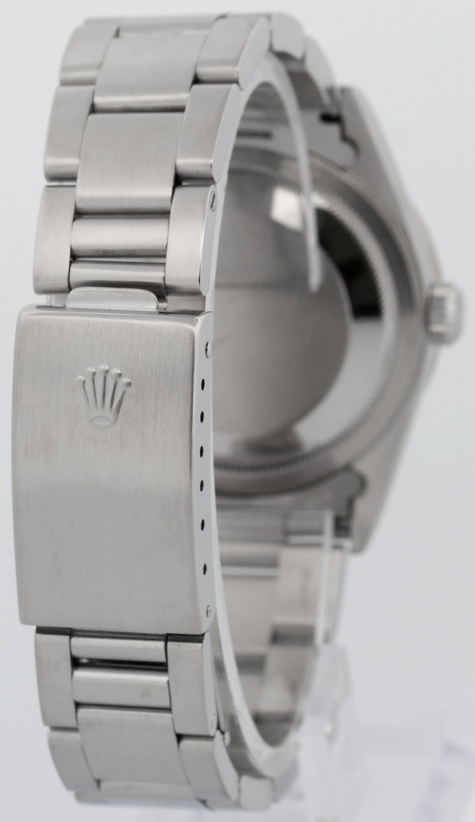 Rolex DateJust 36mm SILVER DIAMOND Stainless Steel Oyster NO-HOLES Watch 16200 - Image 6