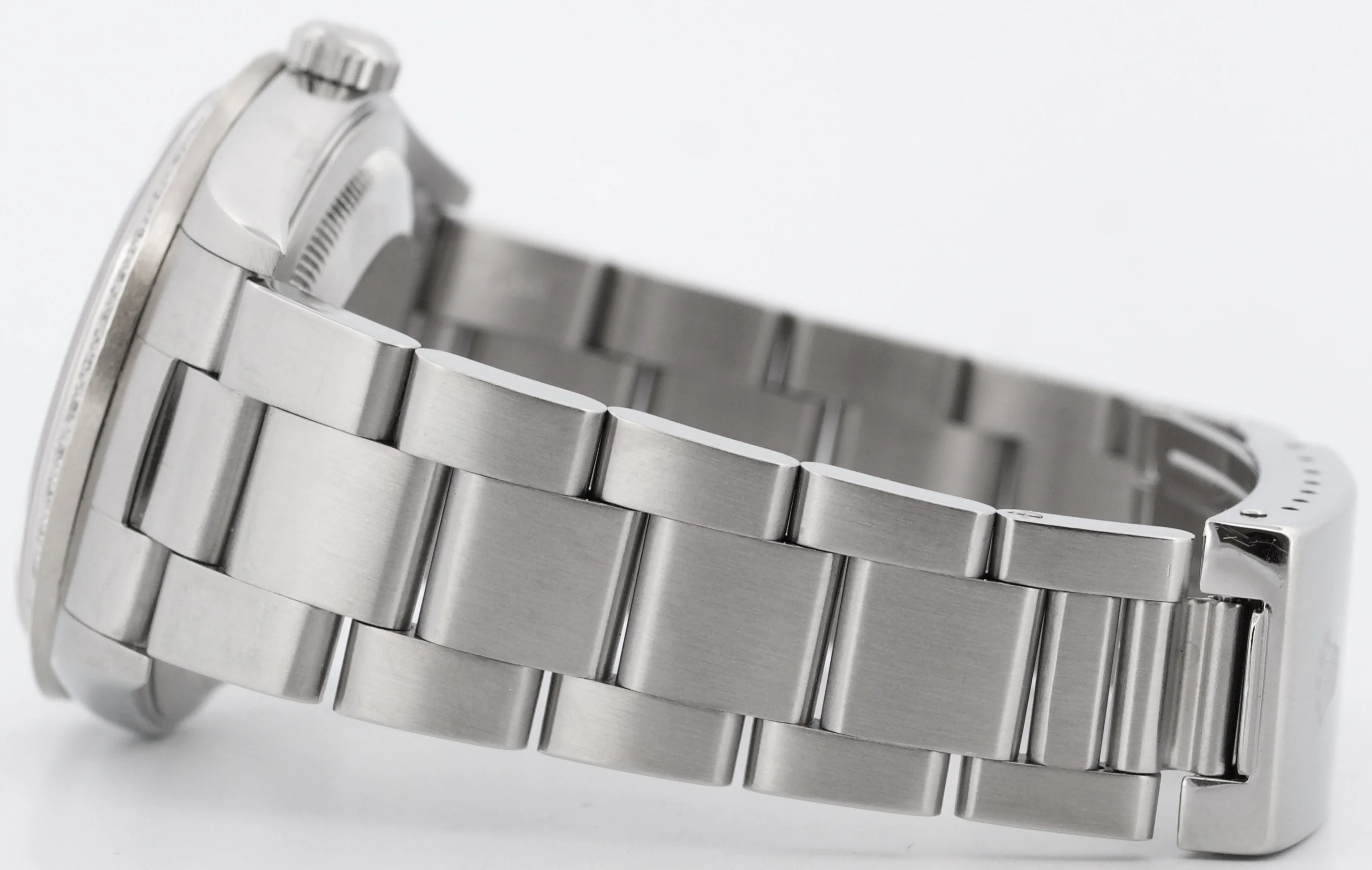 Rolex DateJust 36mm SILVER DIAMOND Stainless Steel Oyster NO-HOLES Watch 16200 - Image 7