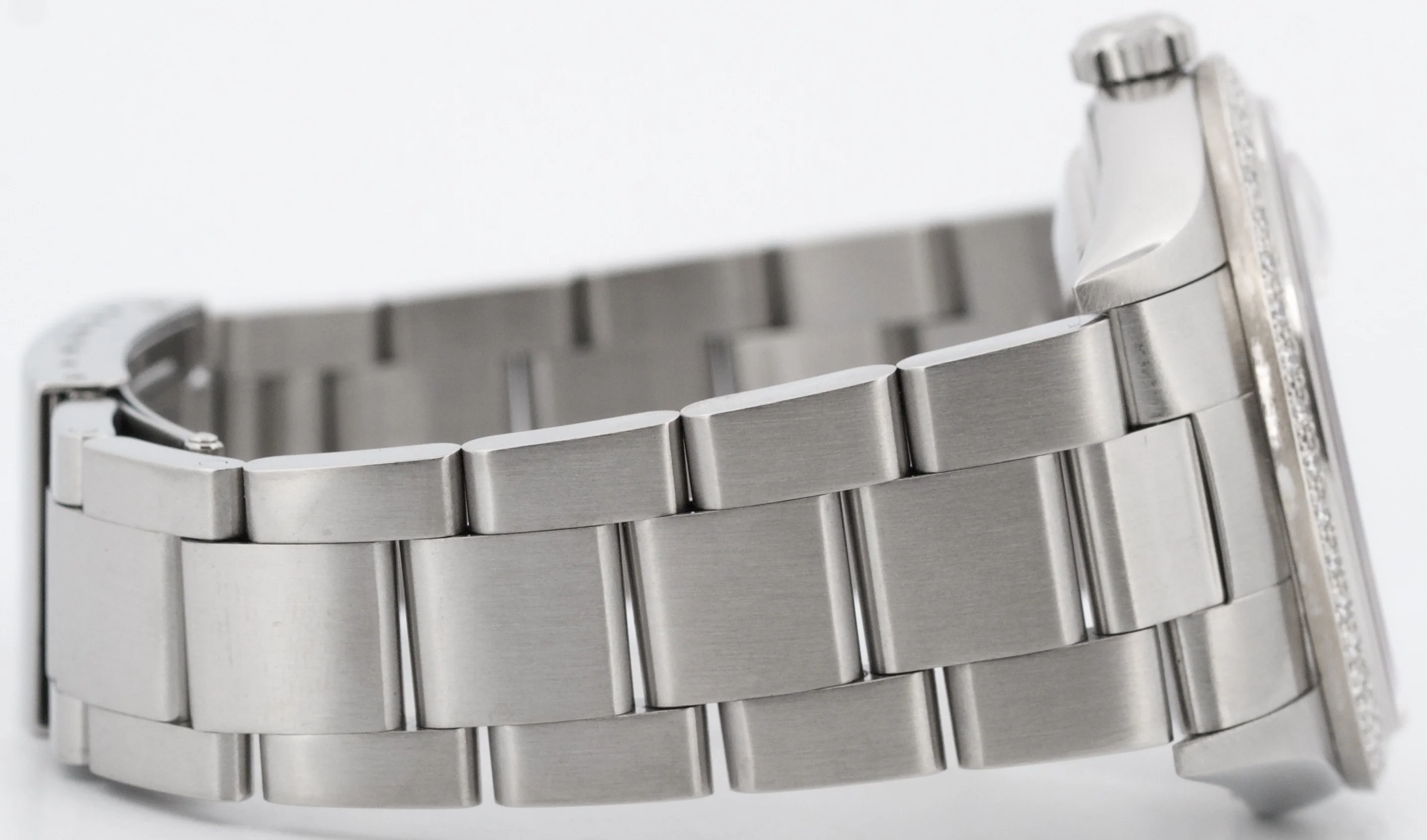 Rolex DateJust 36mm SILVER DIAMOND Stainless Steel Oyster NO-HOLES Watch 16200 - Image 8