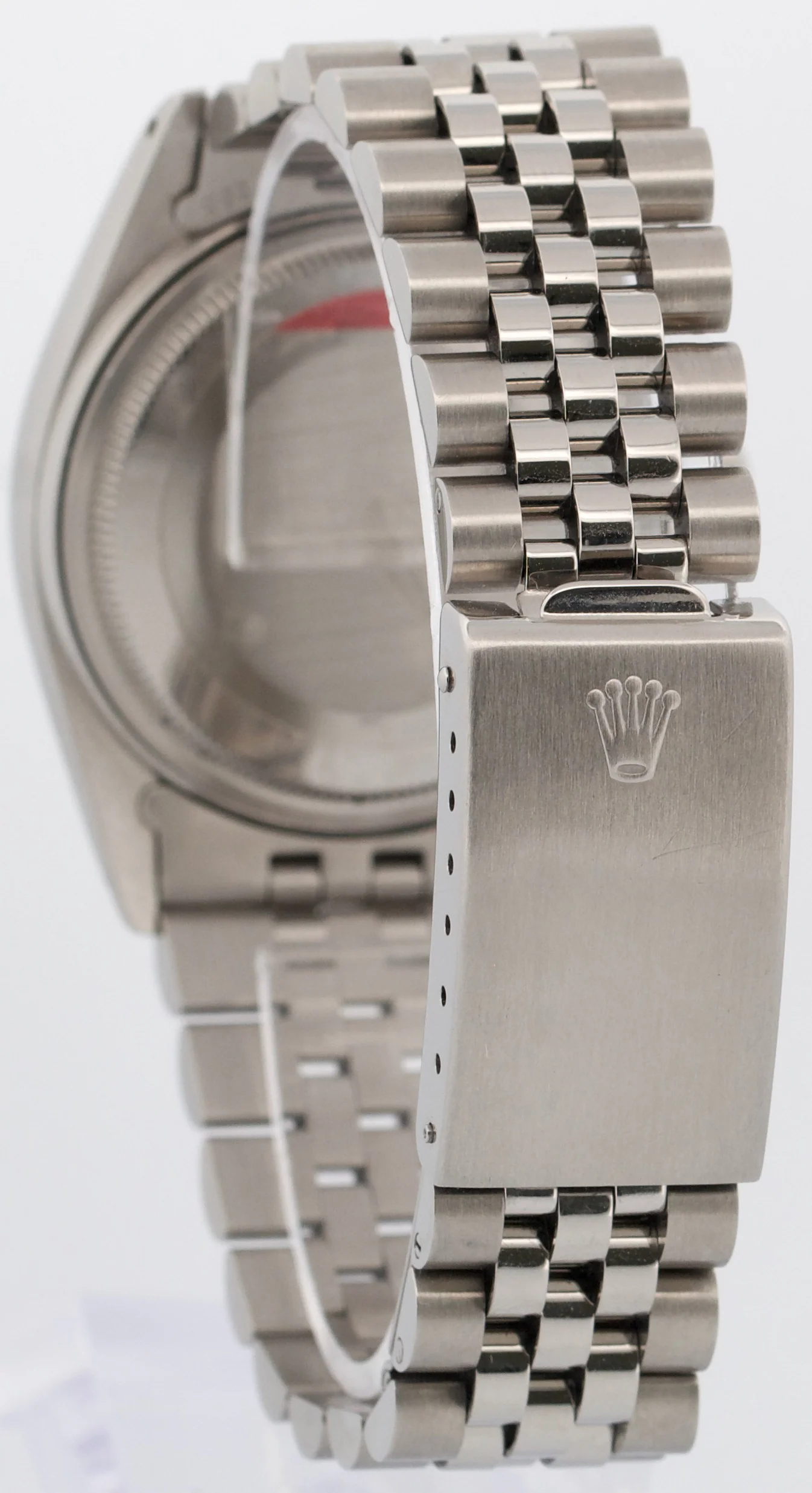 Rolex DateJust 36mm SILVER Stainless Steel 18K White Gold JUBILEE Fluted 16014 - Image 5