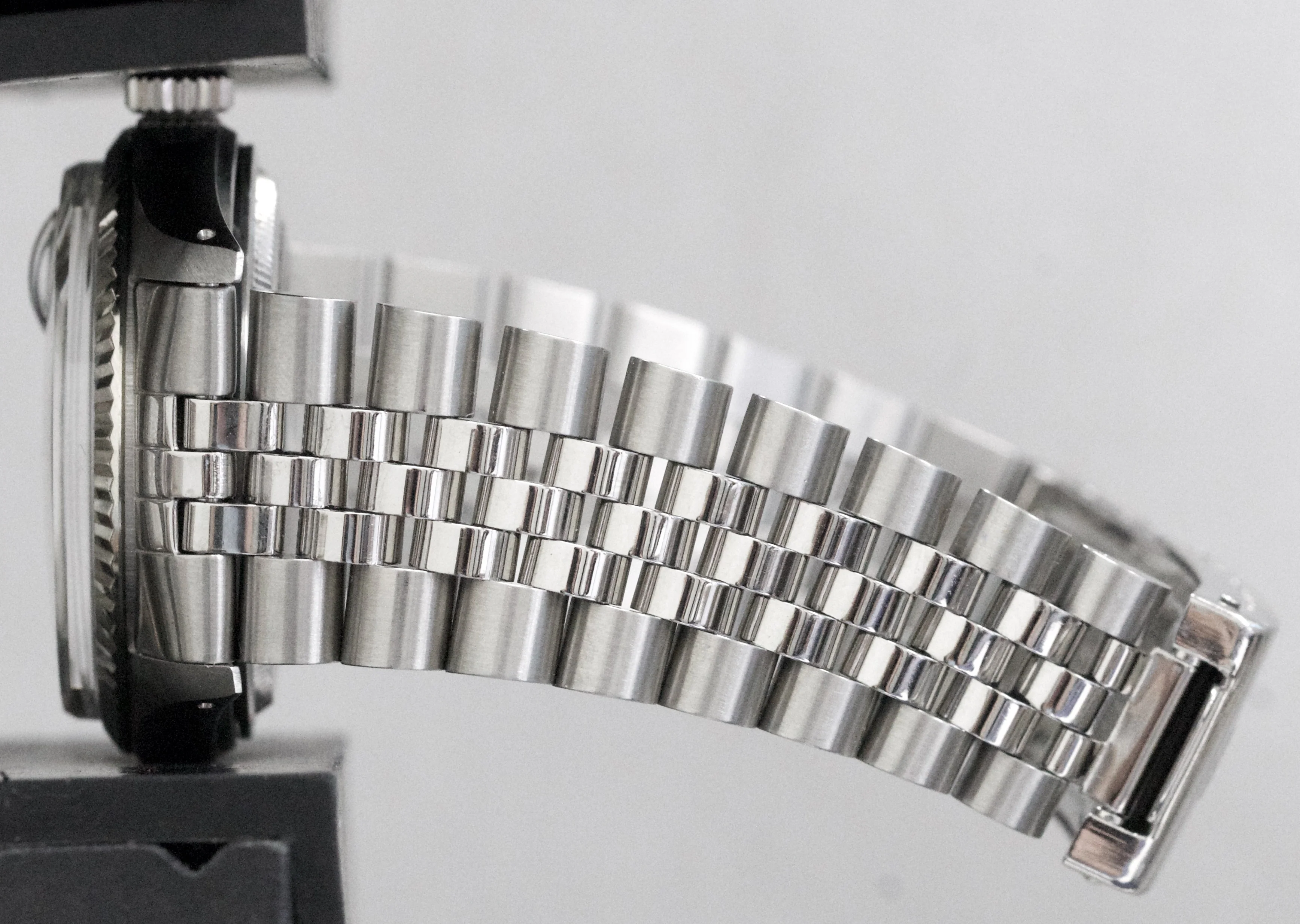 Rolex DateJust 36mm SILVER Stainless Steel 18K White Gold JUBILEE Fluted 16014 - Image 7