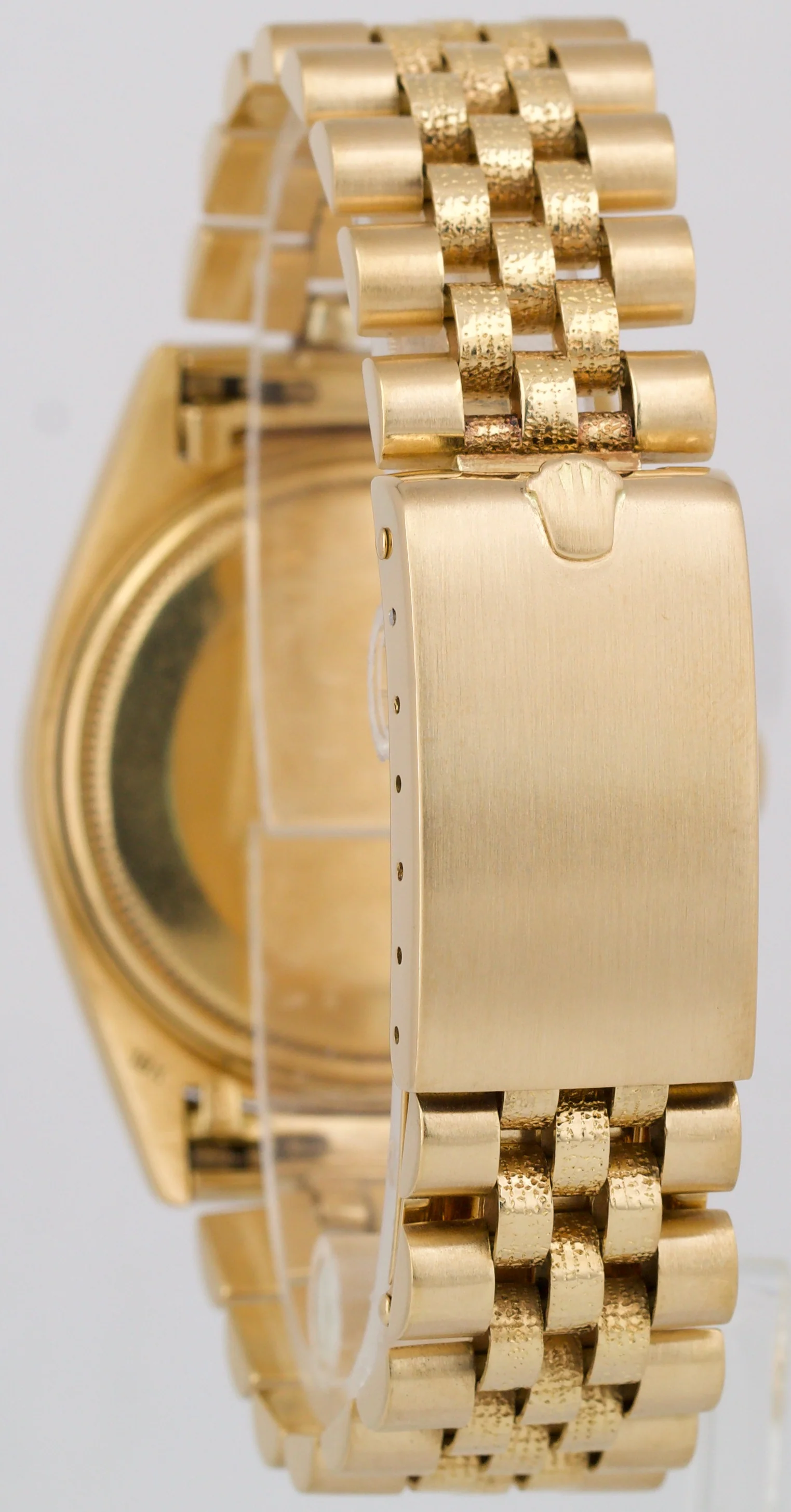 Rolex DateJust Champagne FLORENTINE 36mm 18K Yellow Gold JUBILEE 1611 Watch - Image 5