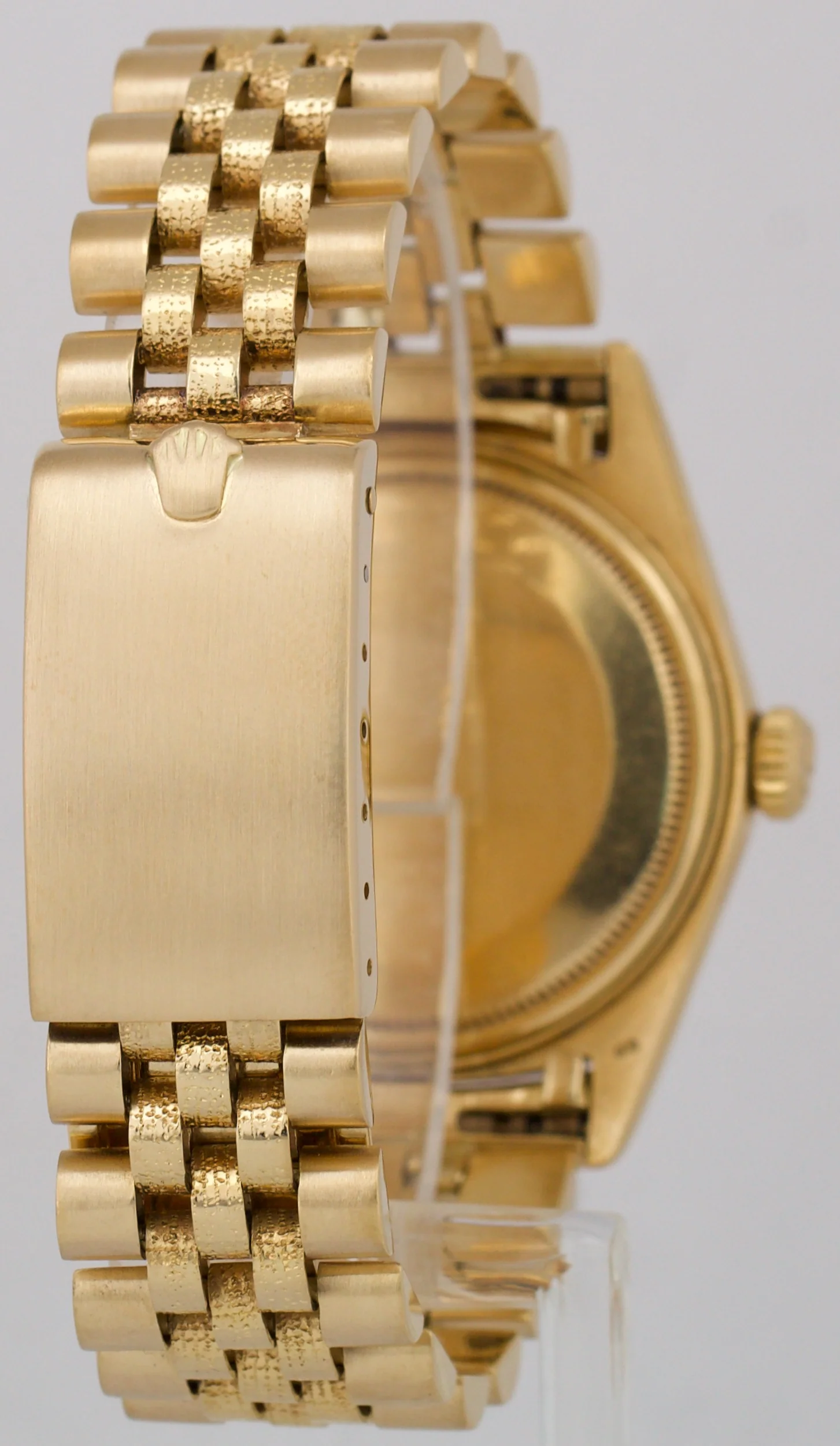 Rolex DateJust Champagne FLORENTINE 36mm 18K Yellow Gold JUBILEE 1611 Watch - Image 6