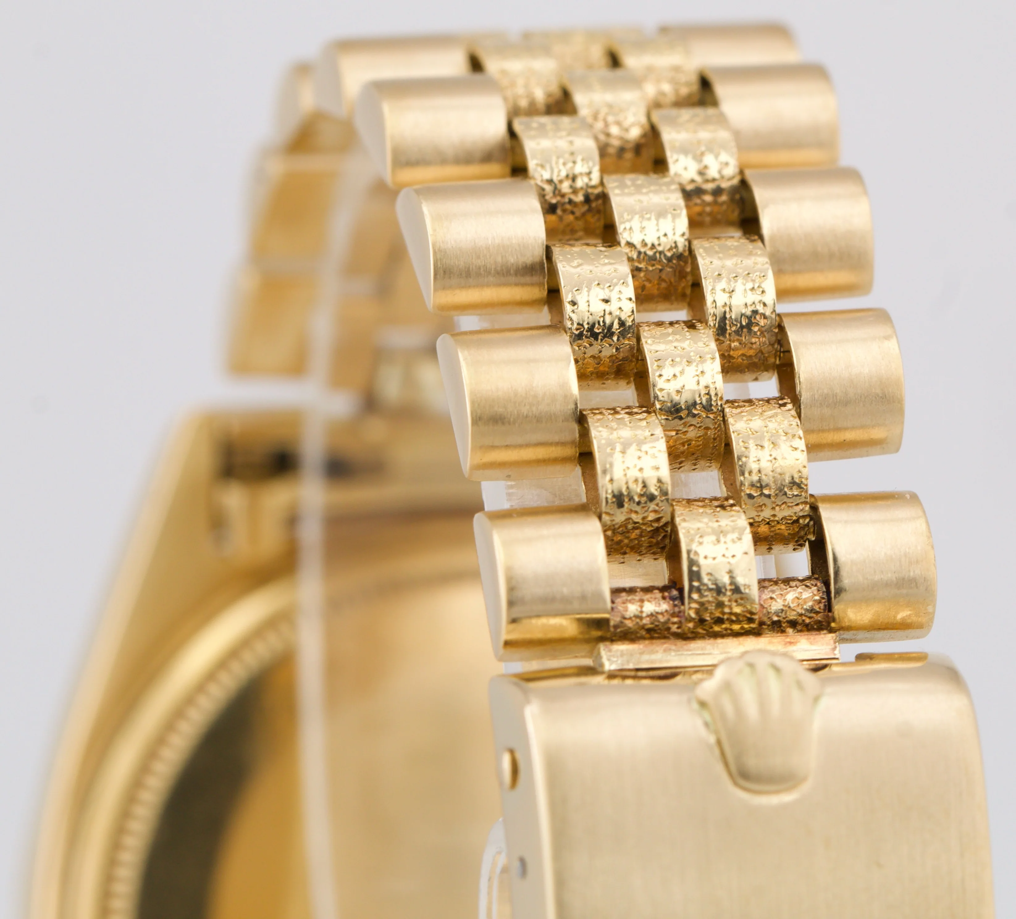 Rolex DateJust Champagne FLORENTINE 36mm 18K Yellow Gold JUBILEE 1611 Watch - Image 7
