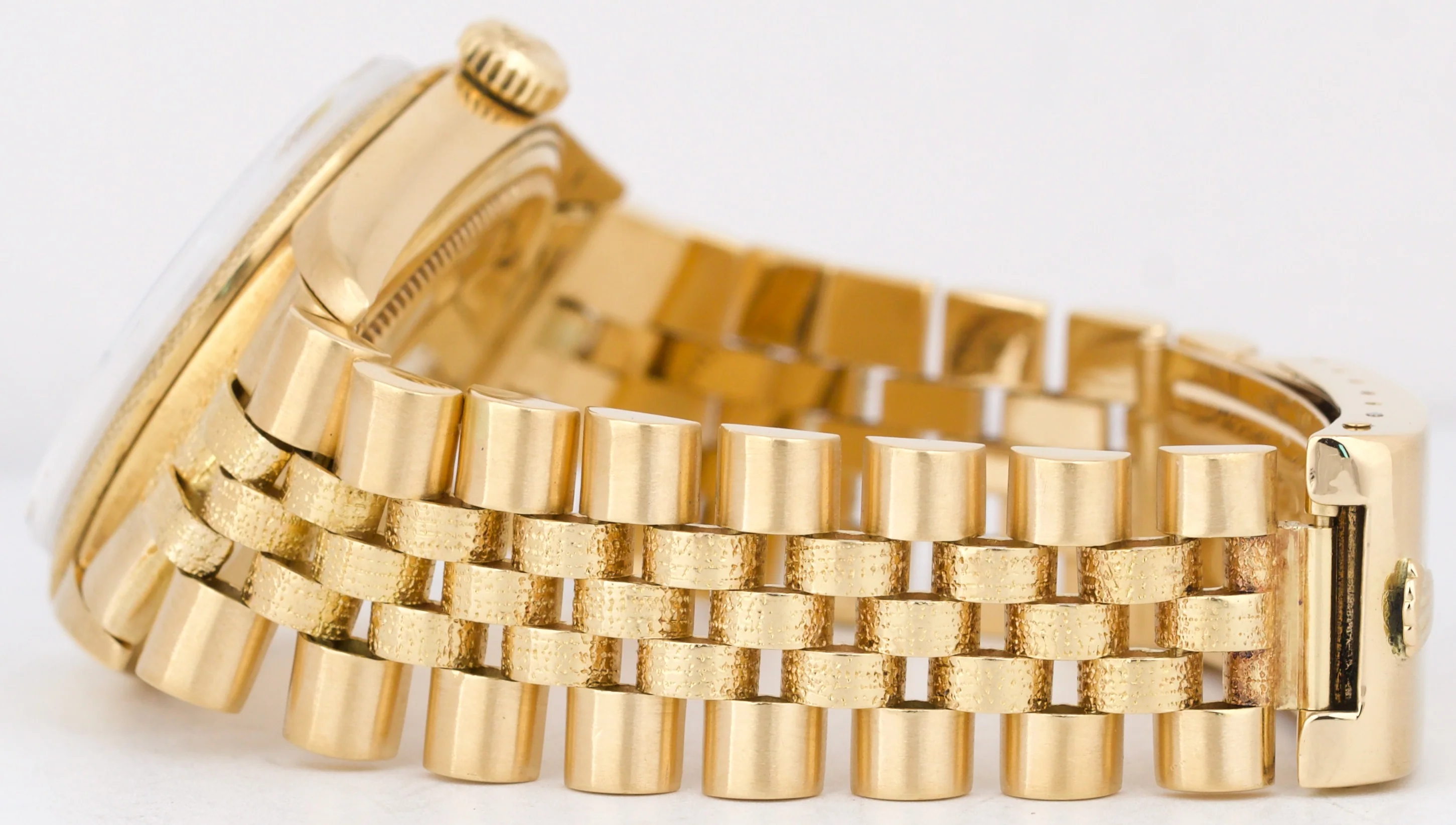 Rolex DateJust Champagne FLORENTINE 36mm 18K Yellow Gold JUBILEE 1611 Watch - Image 8
