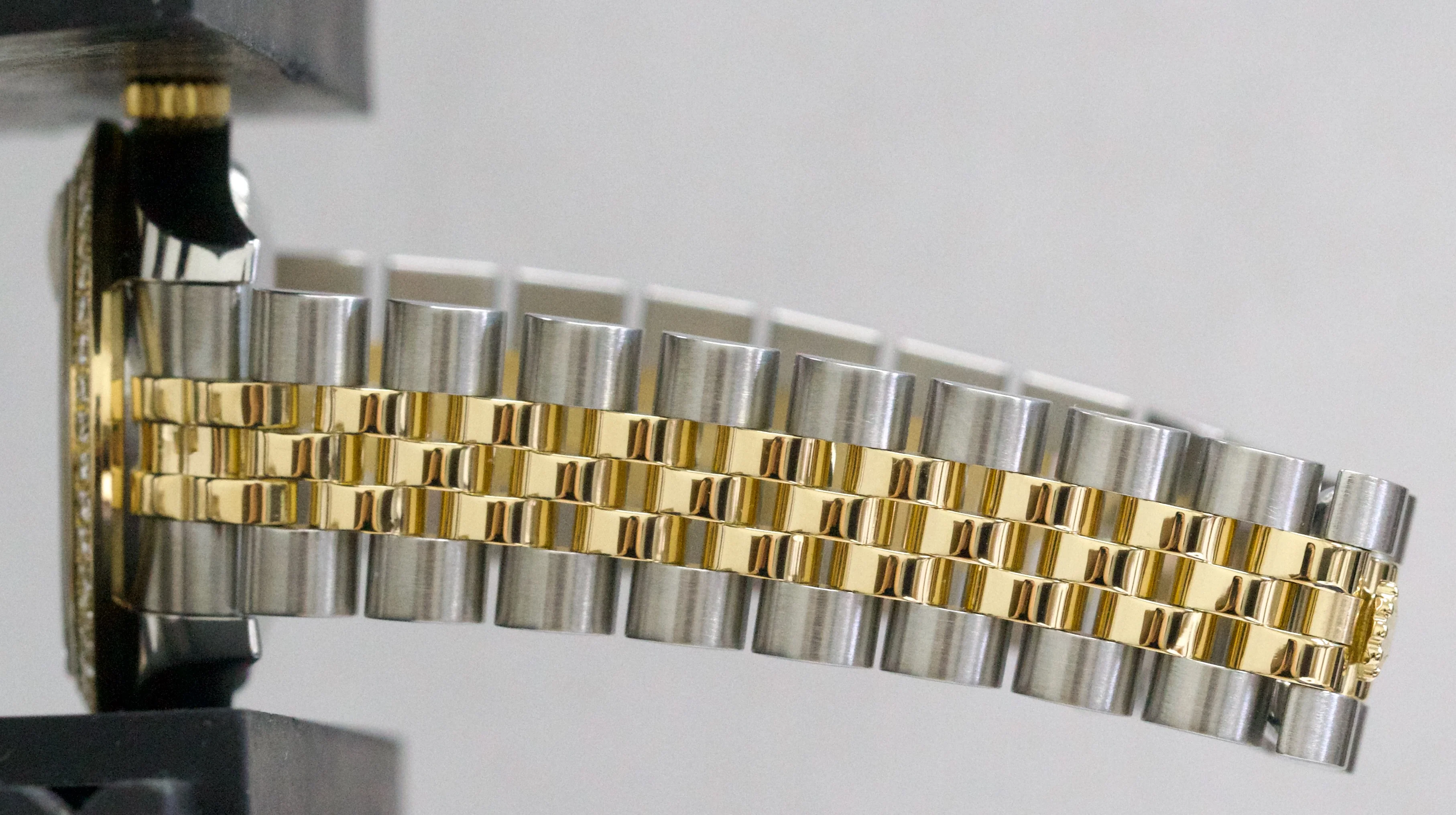 Rolex DateJust FACTORY CHAMPAGNE DIAMOND 31mm 18K Gold SUPER JUBILEE 178383 - Image 10