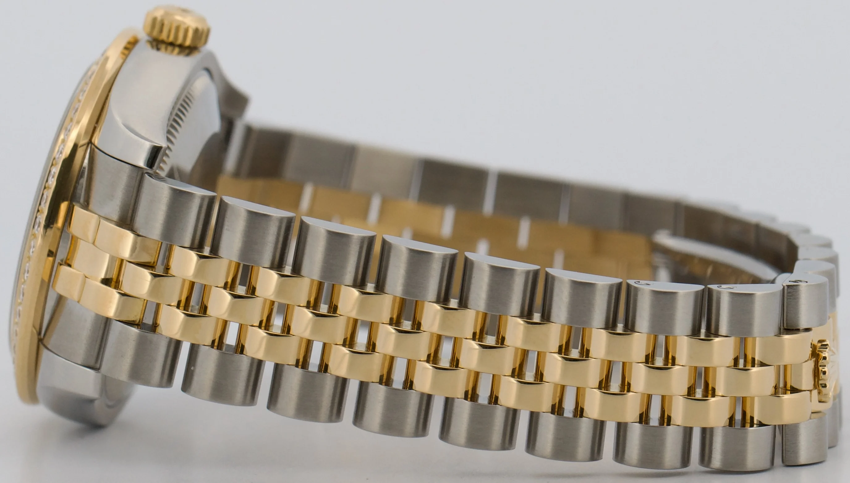 Rolex DateJust FACTORY CHAMPAGNE DIAMOND 31mm 18K Gold SUPER JUBILEE 178383 - Image 7